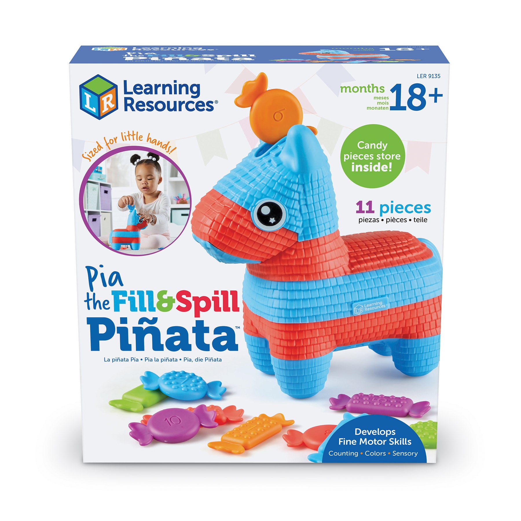 Alternative view of Learning Resources Pia the Fill & Spill Pinata - Colorful Candy Motor Skills Toy