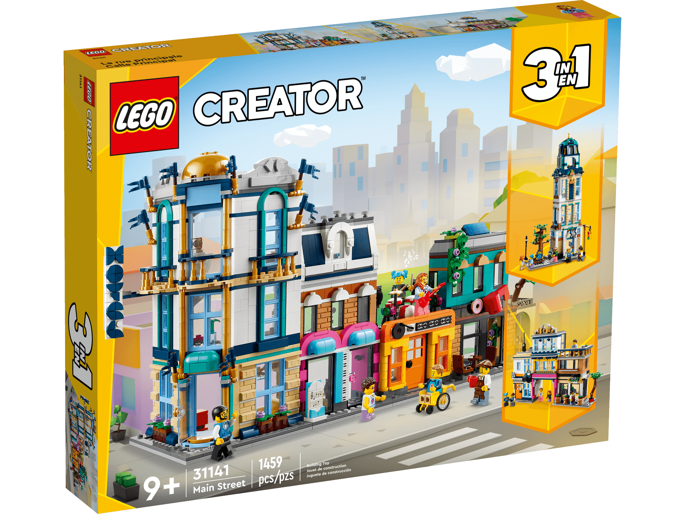 LEGO Creator Main Street 31141 Building Toy Set - 1,459 Pieces - Image 3