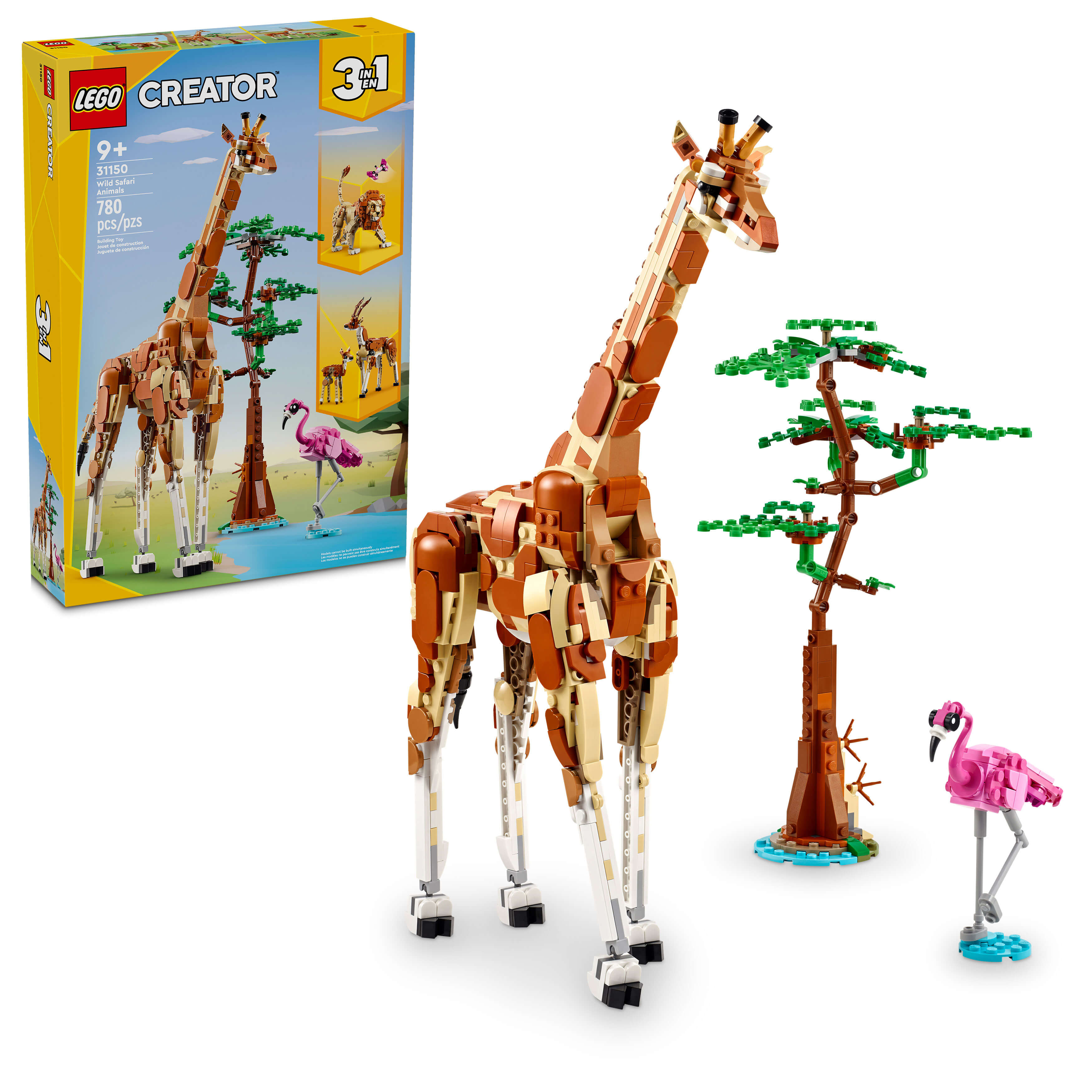 LEGO Creator Safari Adventure 3in1 Set 31150 - Wild Animal Models