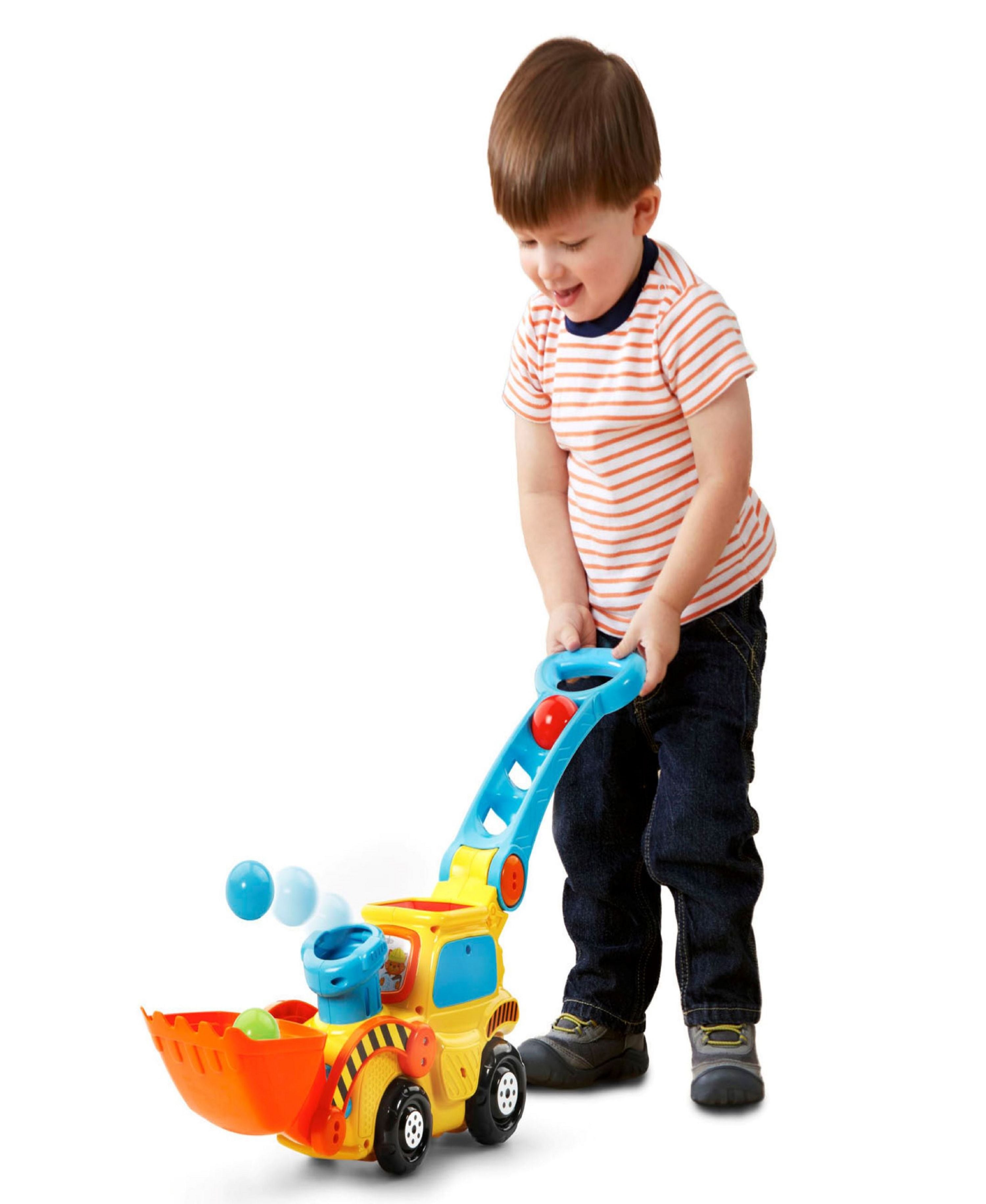 Alternative view of VTech Pop-a-Balls Push Pop Bulldozer Interactive Toy
