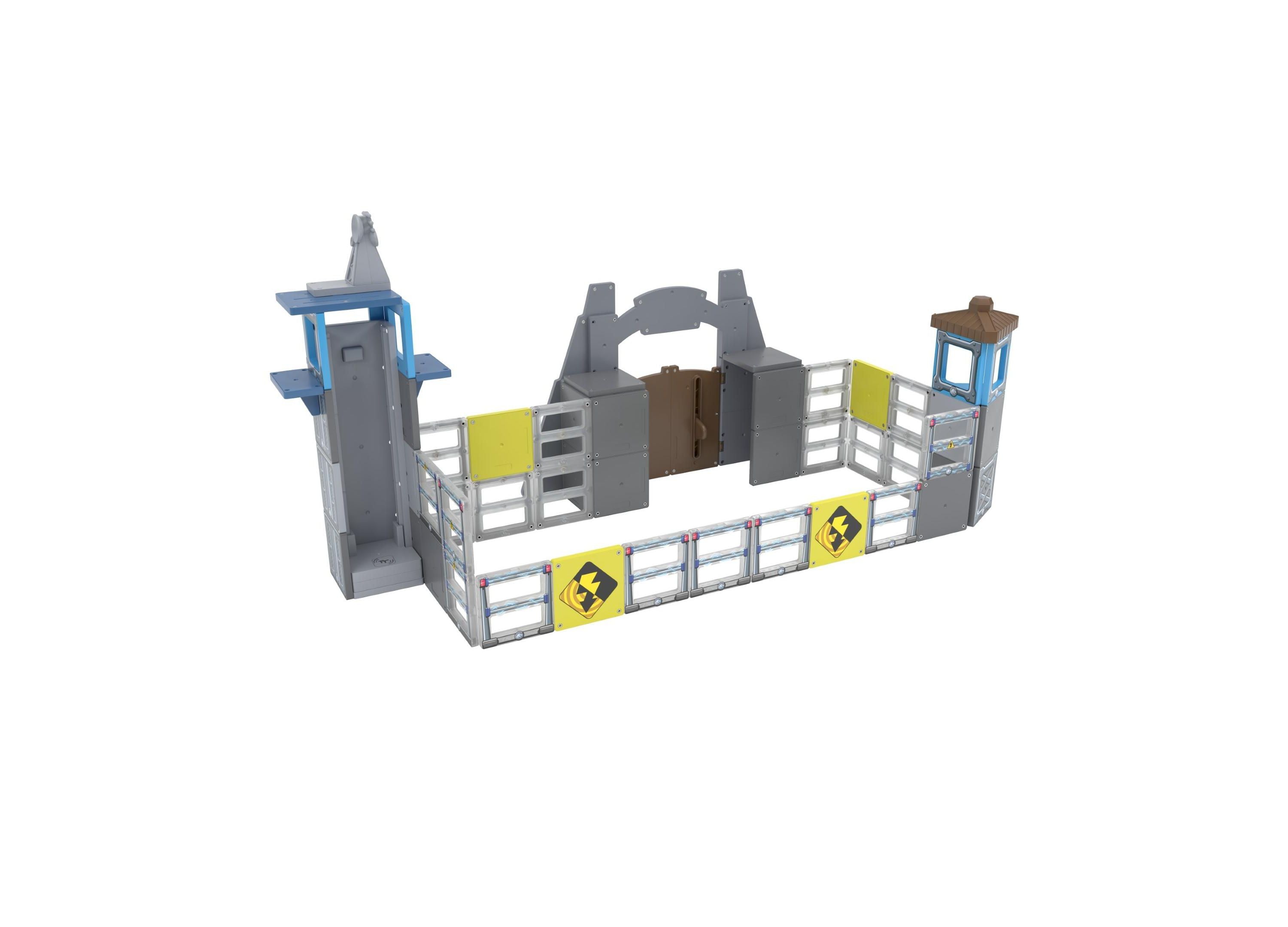 Alternative view of Tile Town Jurassic World Dino Escape Magnetic Tiles Playset, 69 Piece