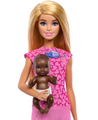 Barbie Baby Doctor Playset with Blonde Fashion Doll, Examination Table, and Accessories - Image 6