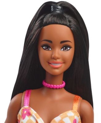 Alternative view of Barbie Fashionistas Doll 233 - Flower Checkered Midi Dress