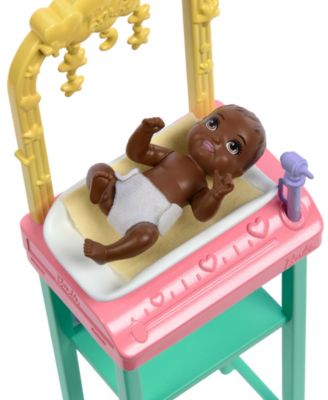 Alternative view of Barbie Baby Doctor Playset with Blonde Fashion Doll, Examination Table, and Accessories