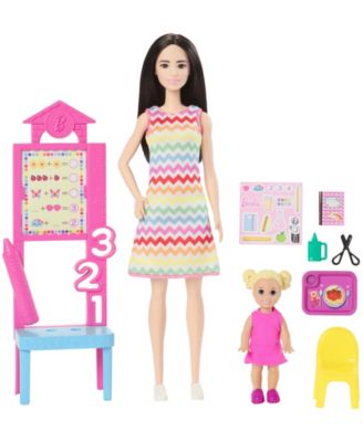 Alternative view of Barbie Teacher Doll Set with Blonde Fashion Doll, Toddler Student & Classroom Accessories