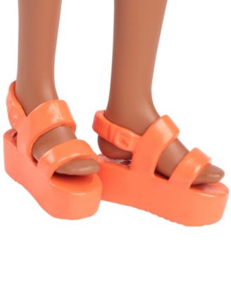 Barbie Fashionistas Doll 233 - Flower Checkered Midi Dress - Image 4