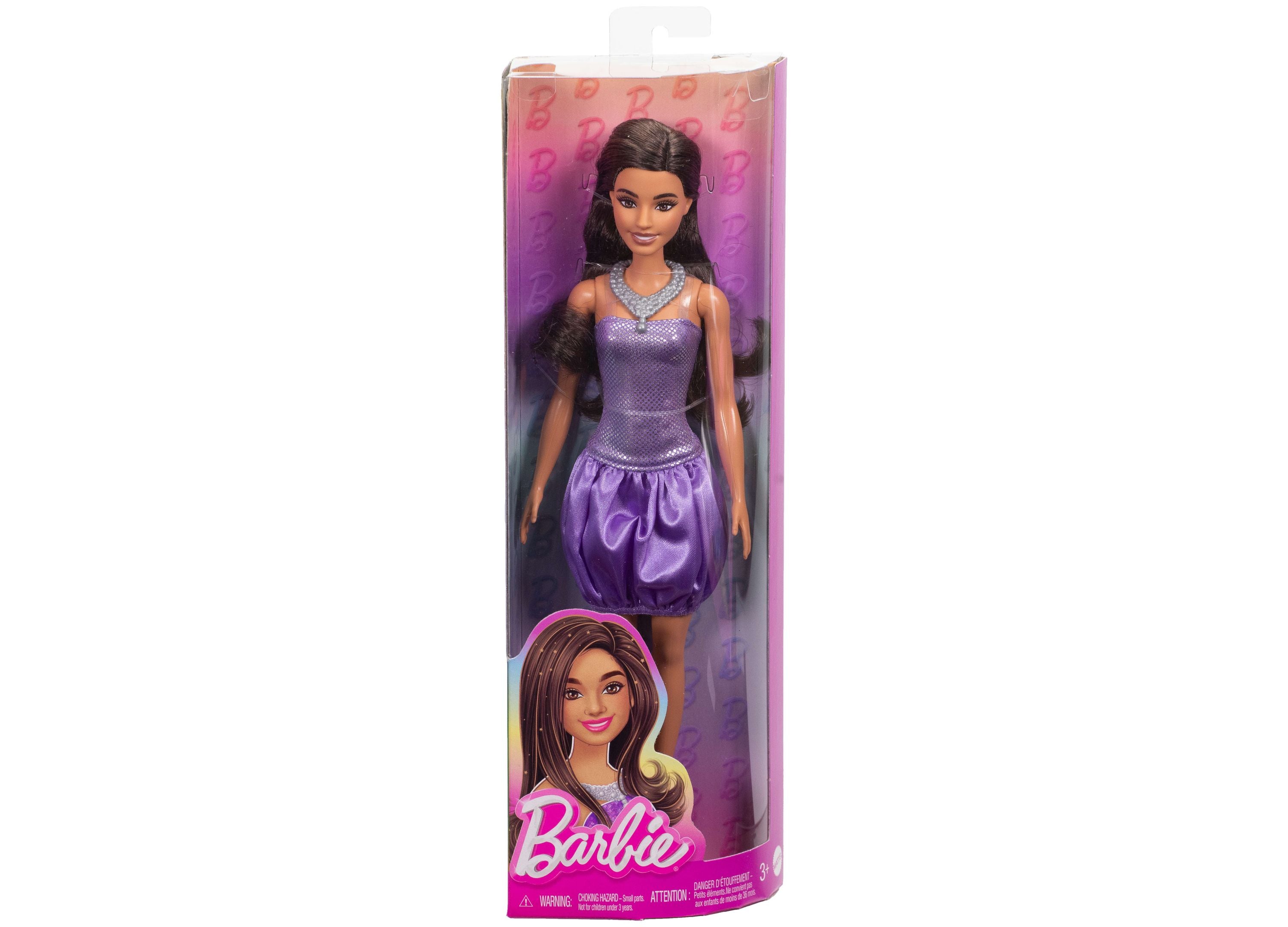 Alternative view of Barbie Fashionistas Doll 234 - Sequined Purple Dress with Silvery Accessories