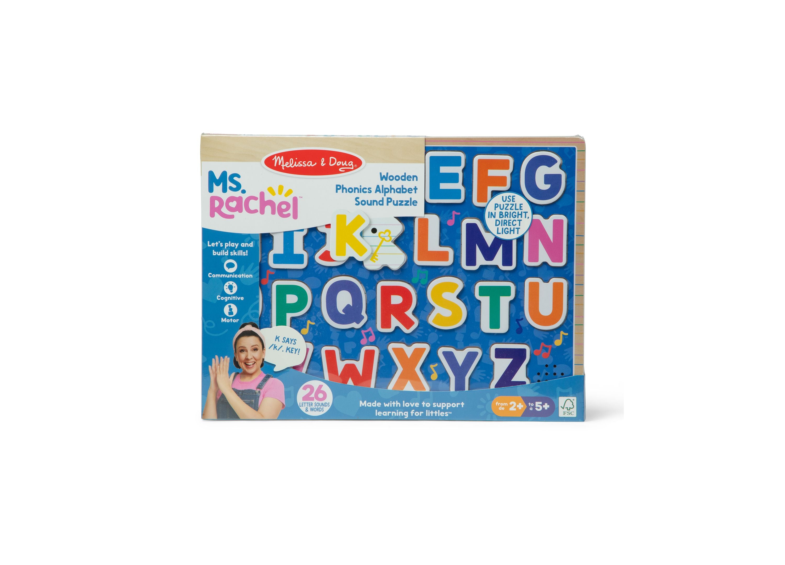 Ms. Rachel Wooden Alphabet Phonics Puzzle - Phonics Fun - Image 4