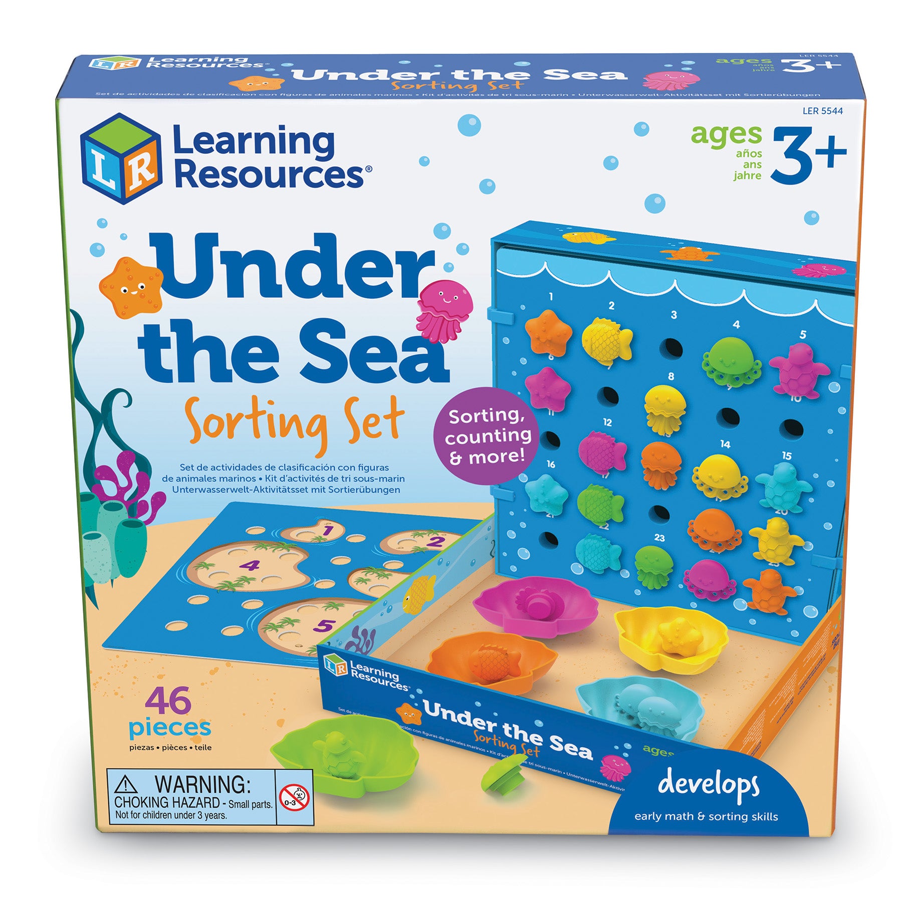 Alternative view of Learning Resources Under the Sea Sorting Set - Educational Math and Sorting Skills Toy