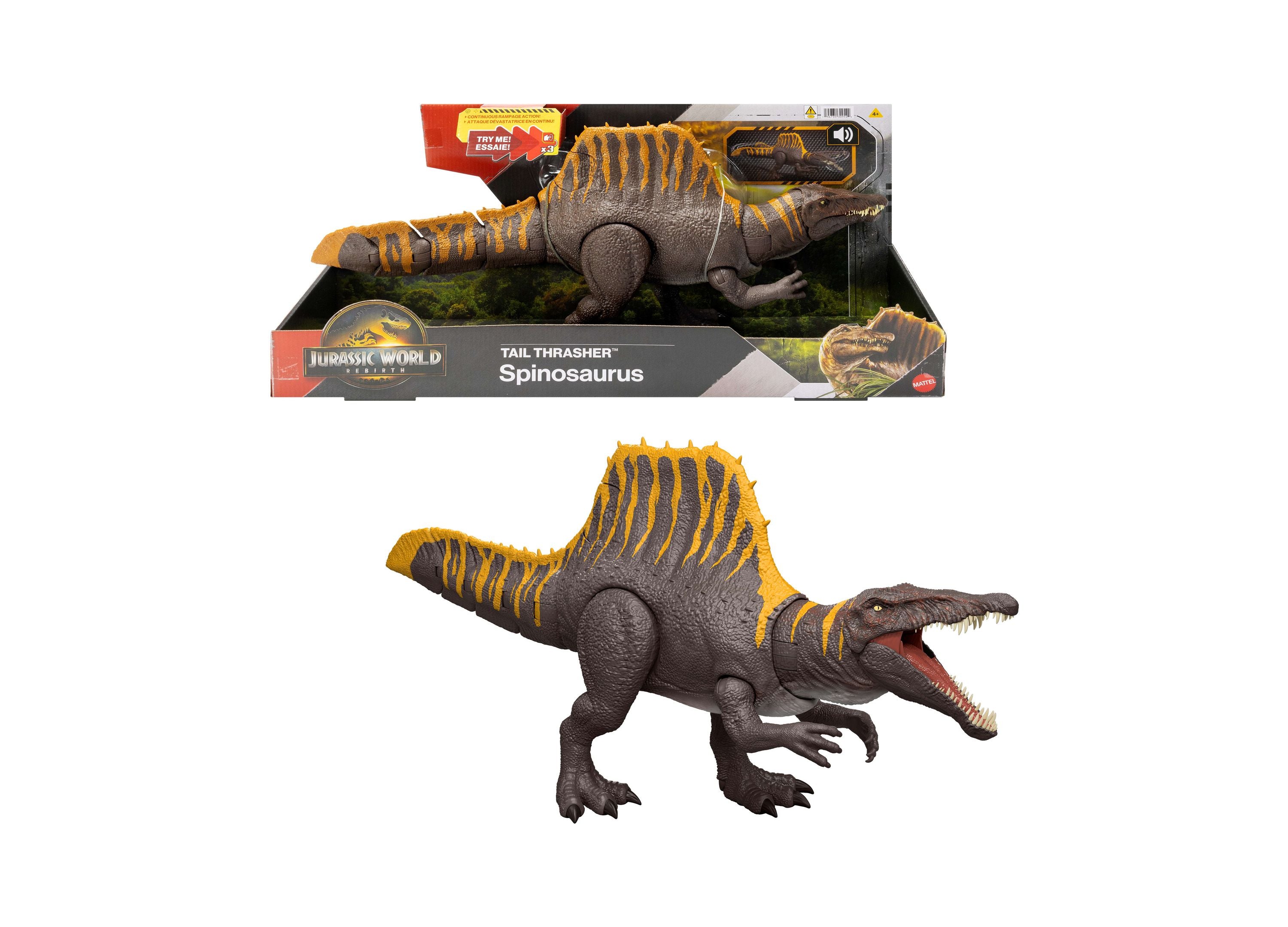 Jurassic World Rebirth 9.61 inch Spinosaurus Action Figure - Tail Thrasher