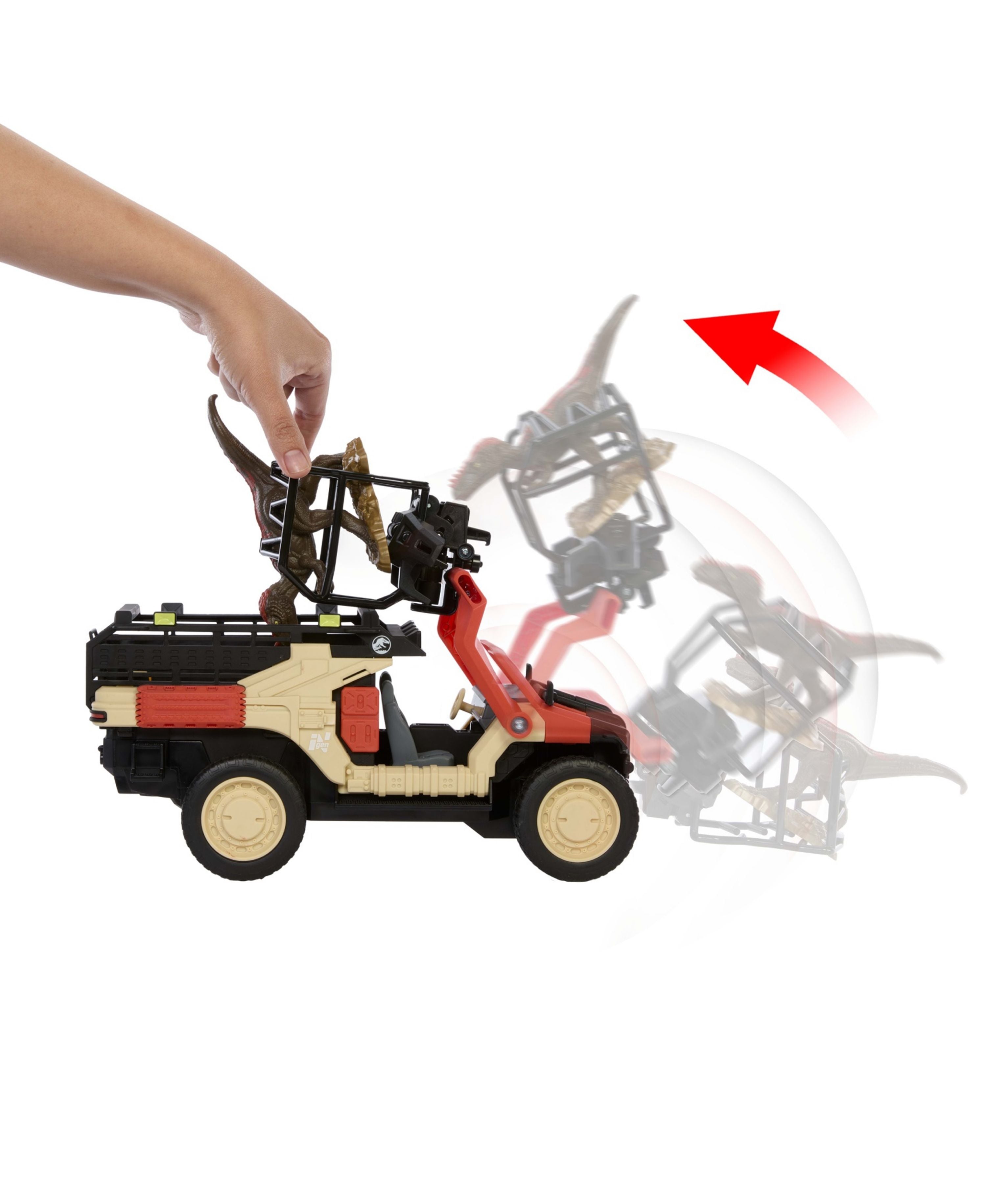 Alternative view of Matchbox Jurassic World Dino Catcher - RC Toy Truck with Dinosaur