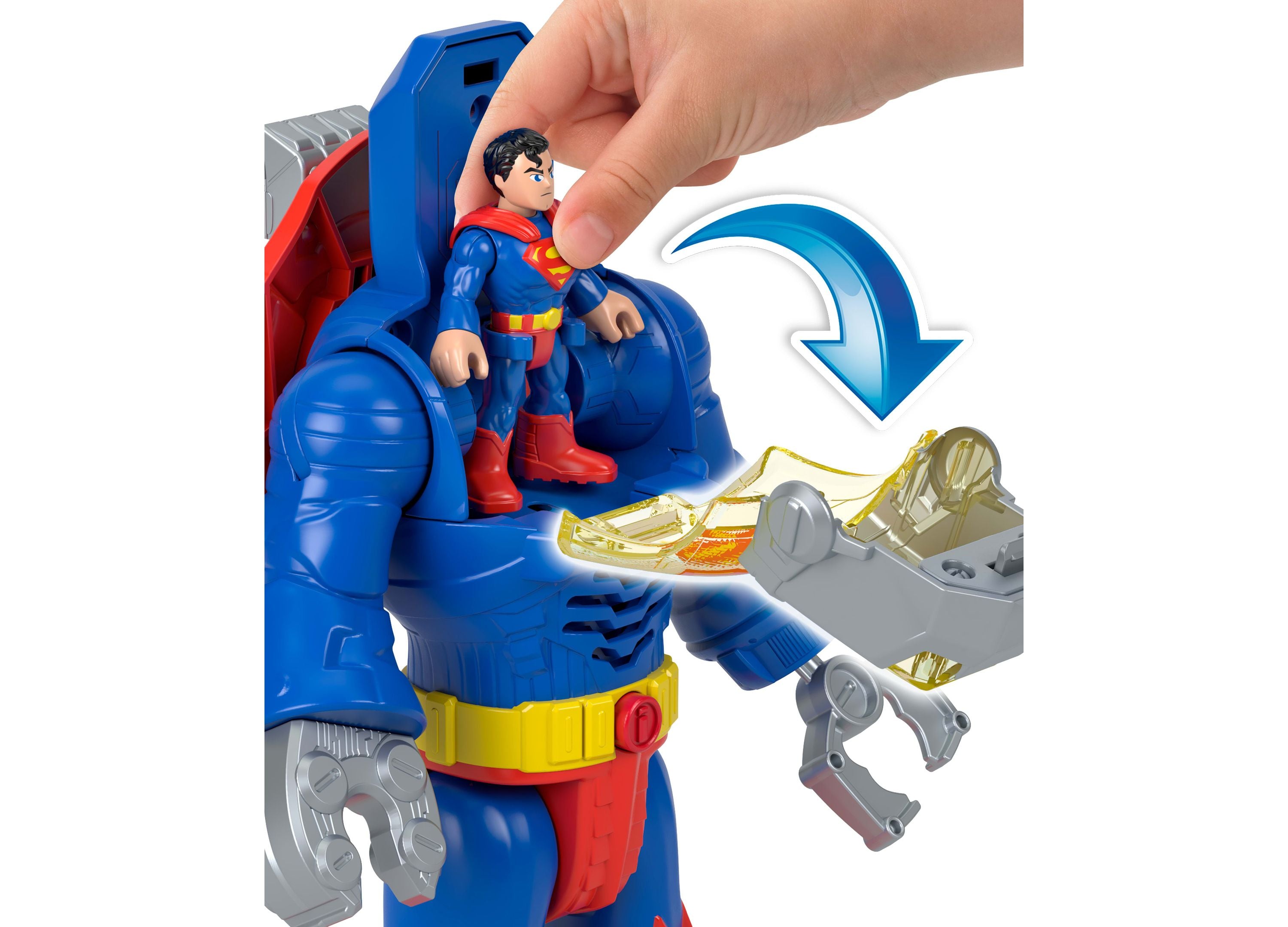 Alternative view of Imaginext DC Super Friends Superman Exo Suit Robot Playset