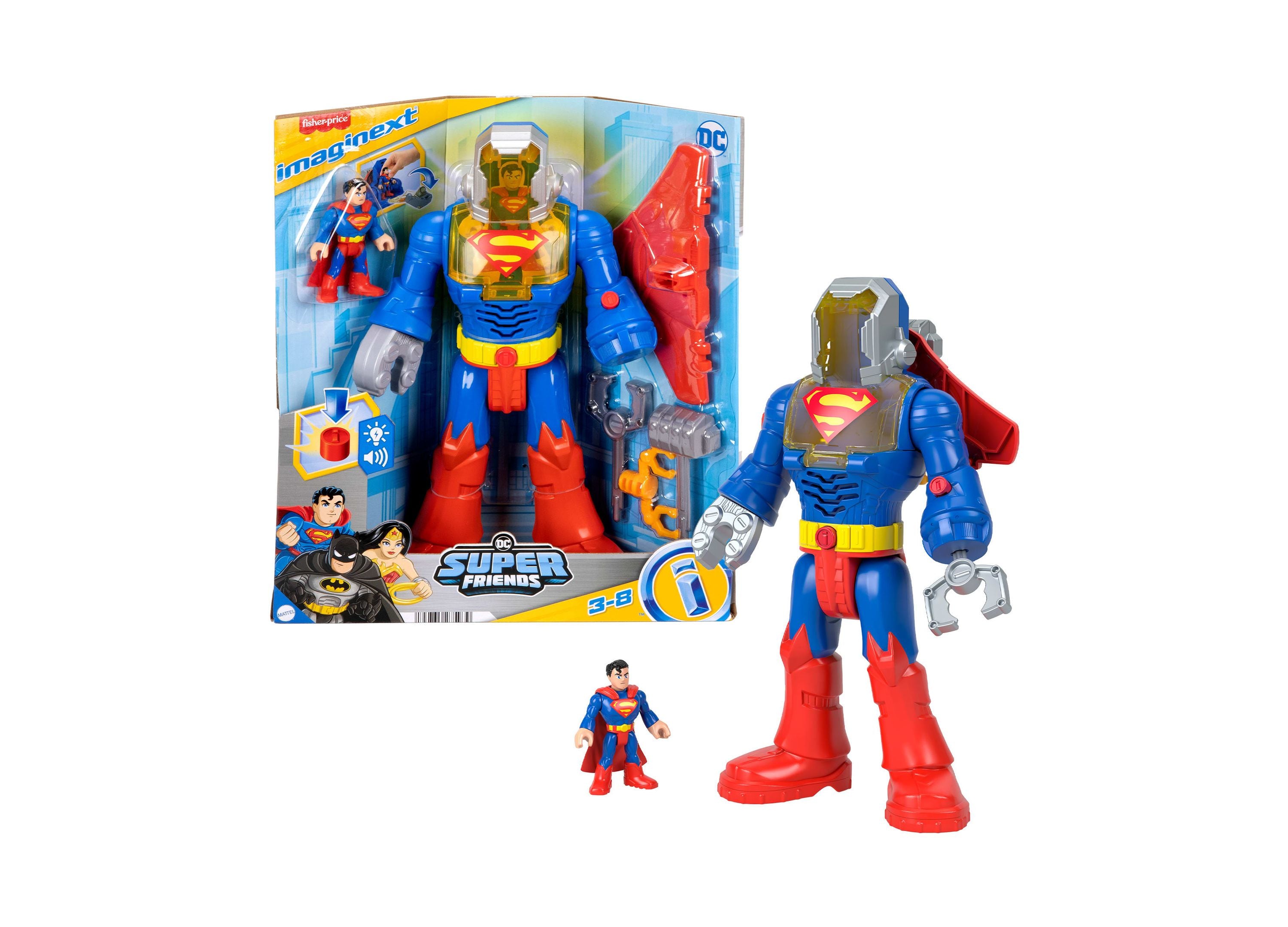 Imaginext DC Super Friends Superman Exo Suit Robot Playset