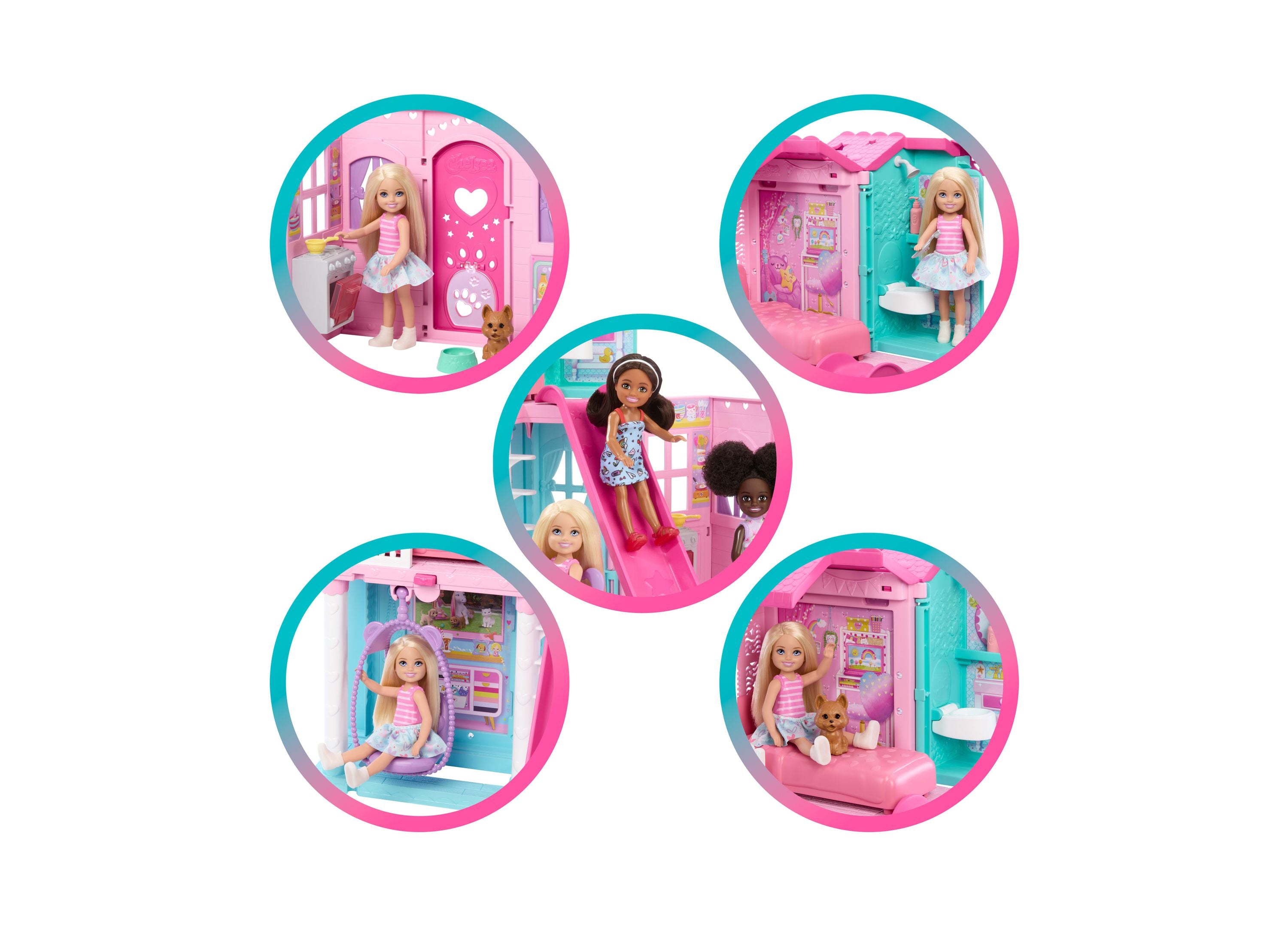 Alternative view of Barbie Chelsea Pop-Up Doll House with Doll and 15+ Accessories