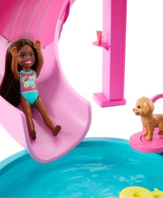 Alternative view of Barbie Dream Pool Playset - Slide & Bubbling Hot Tub with 20+ Accessories