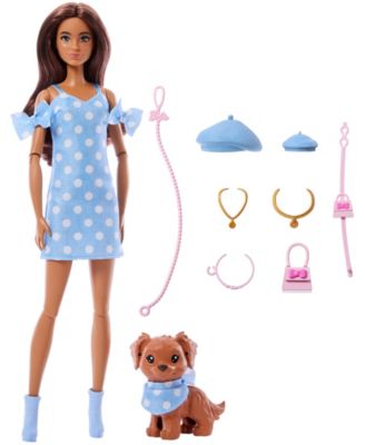 Alternative view of Barbie Twinning Looks Fashion Doll - Pink Gingham with Pet Dog