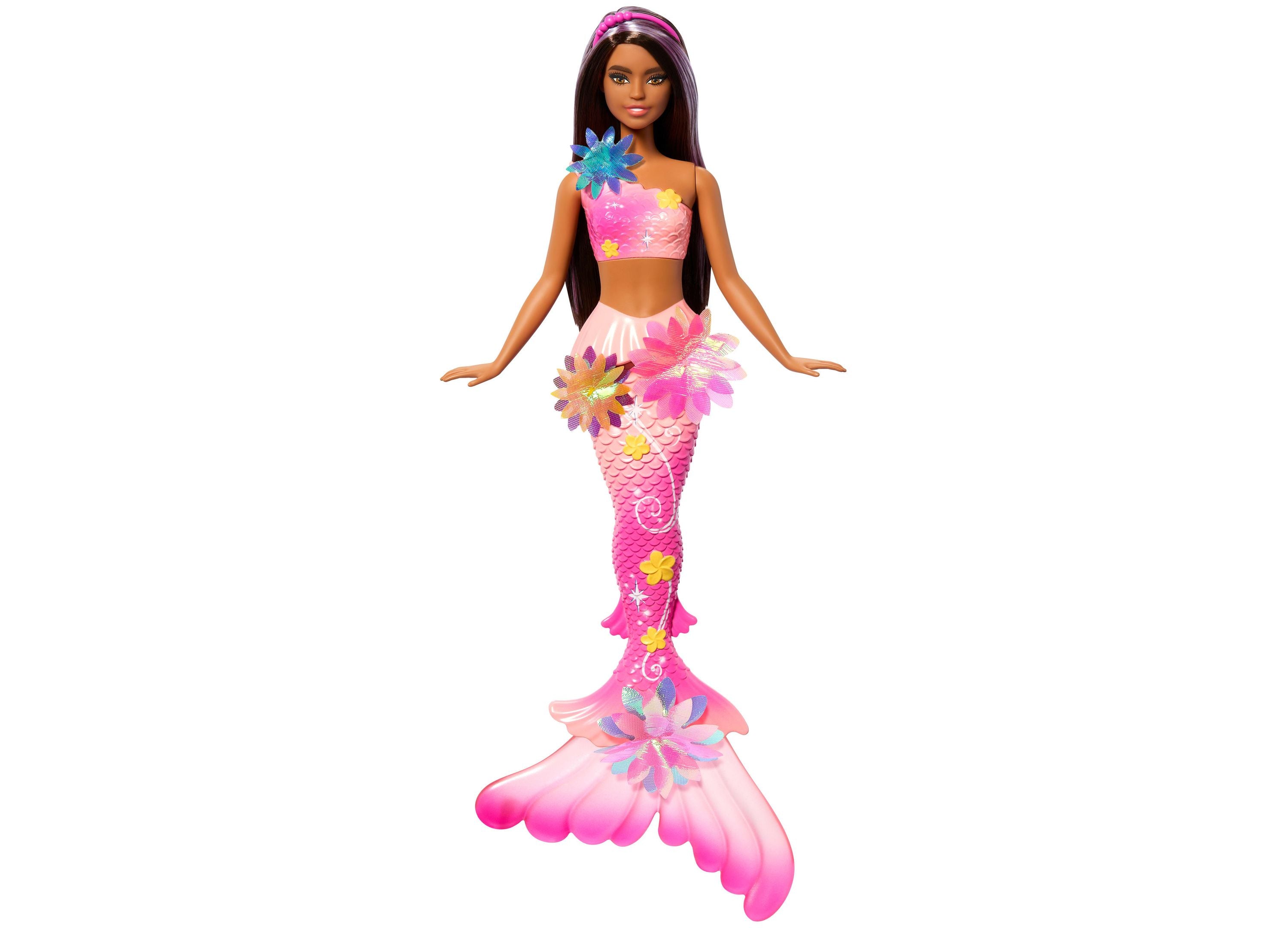 Barbie Flower Magic Mermaid Doll with Blossoming Feature and Pearl Headband