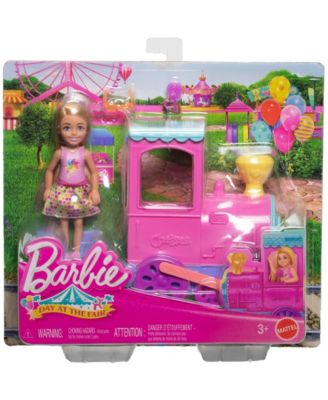 Barbie Day at the Fair Toy Train Set with Chelsea Small Doll and Festival Accessories - Image 5