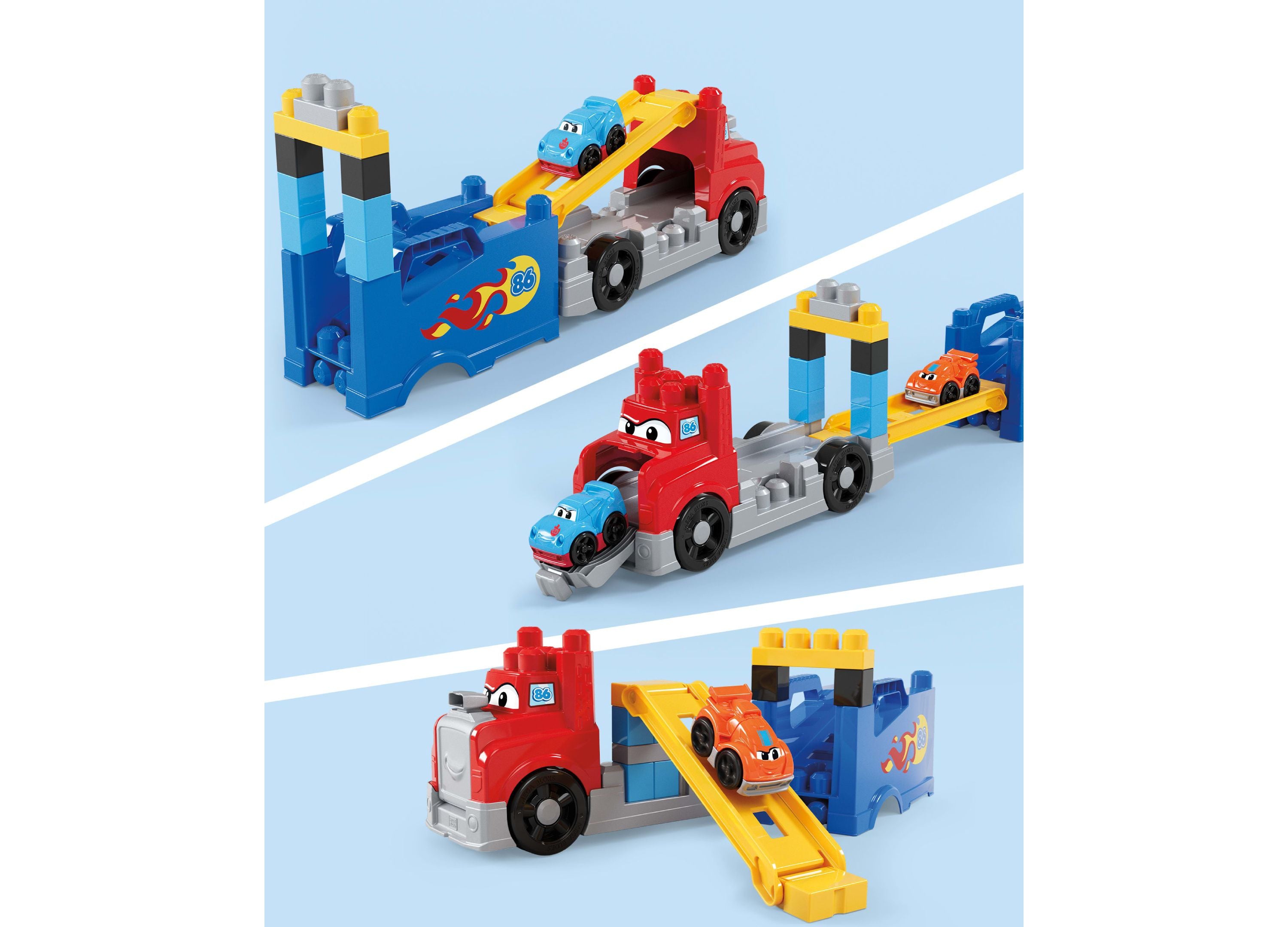 Mega Bloks First Builders Build and Race Rig Toy Blocks, 19 Pieces - Image 2