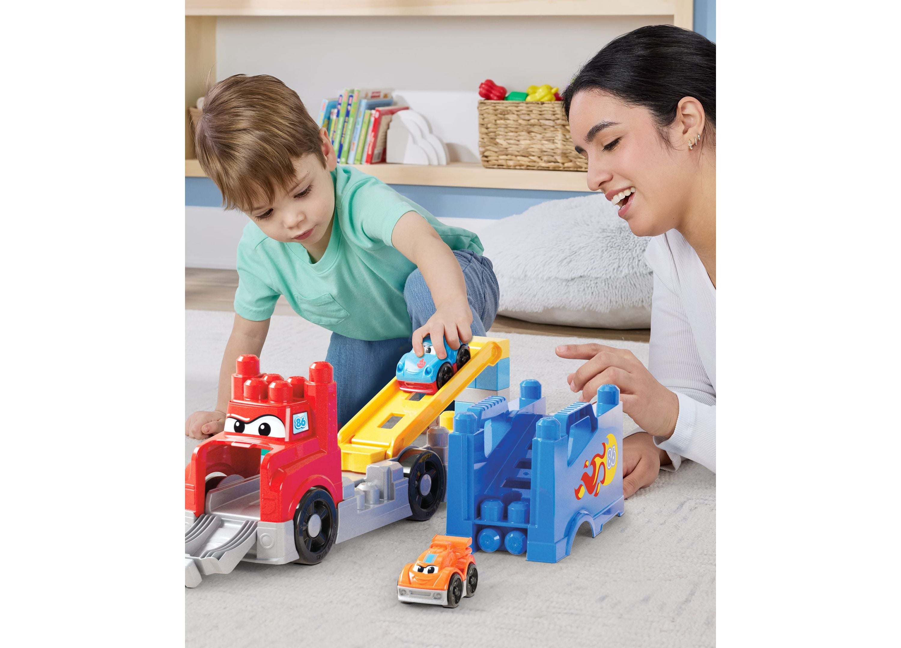 Mega Bloks First Builders Build and Race Rig Toy Blocks, 19 Pieces - Image 5