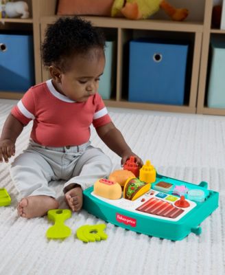 Alternative view of Fisher-Price Laugh and Learn 4-in-1 Snack Cart Walker with 14 Play Pieces