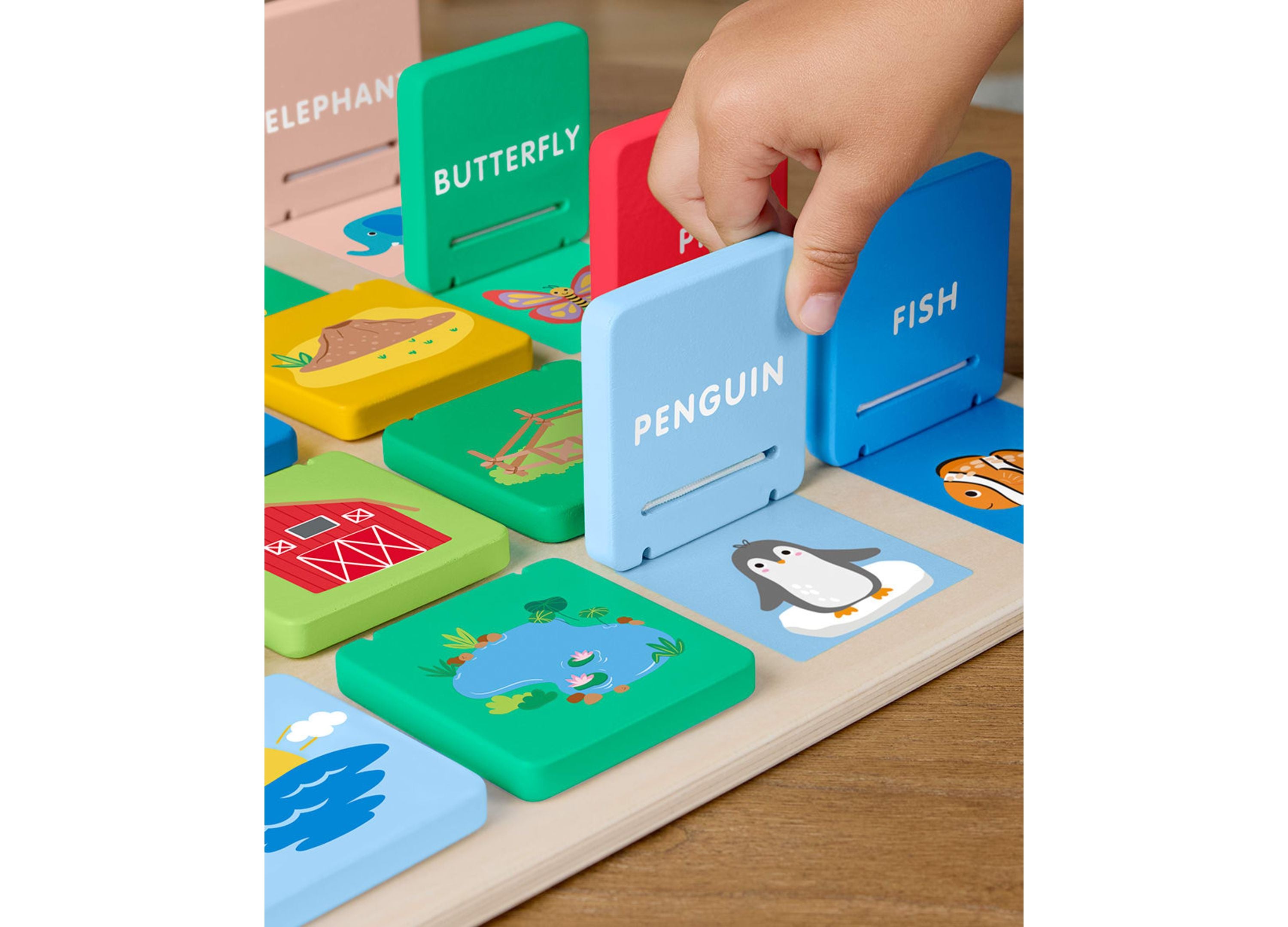 Fisher Price Wooden Flip and Reveal Busy Activity Board - Image 3