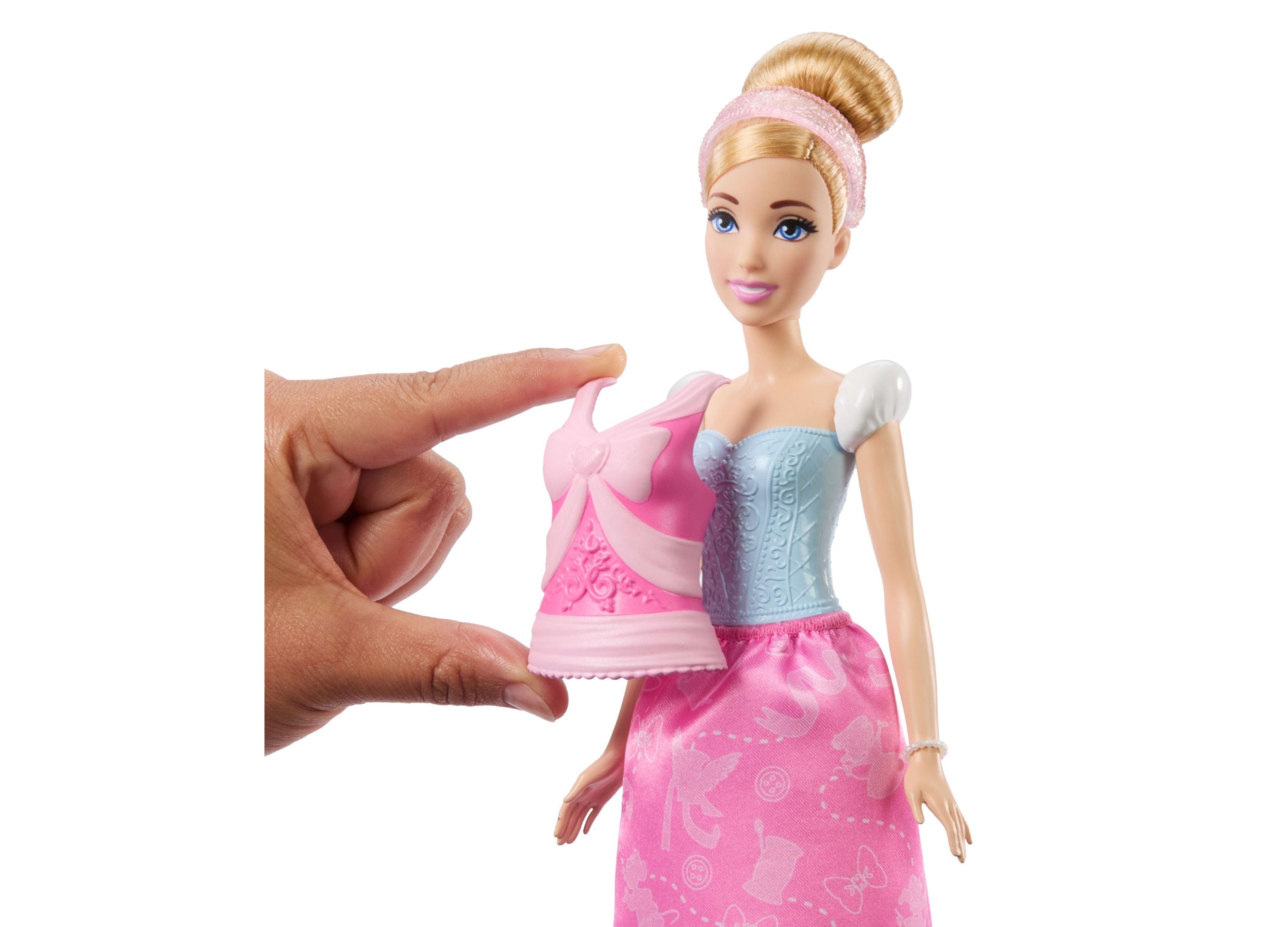 Disney Princess 11.5 inch Cinderella Fashion Doll - 2-in-1 Outfits - Image 5
