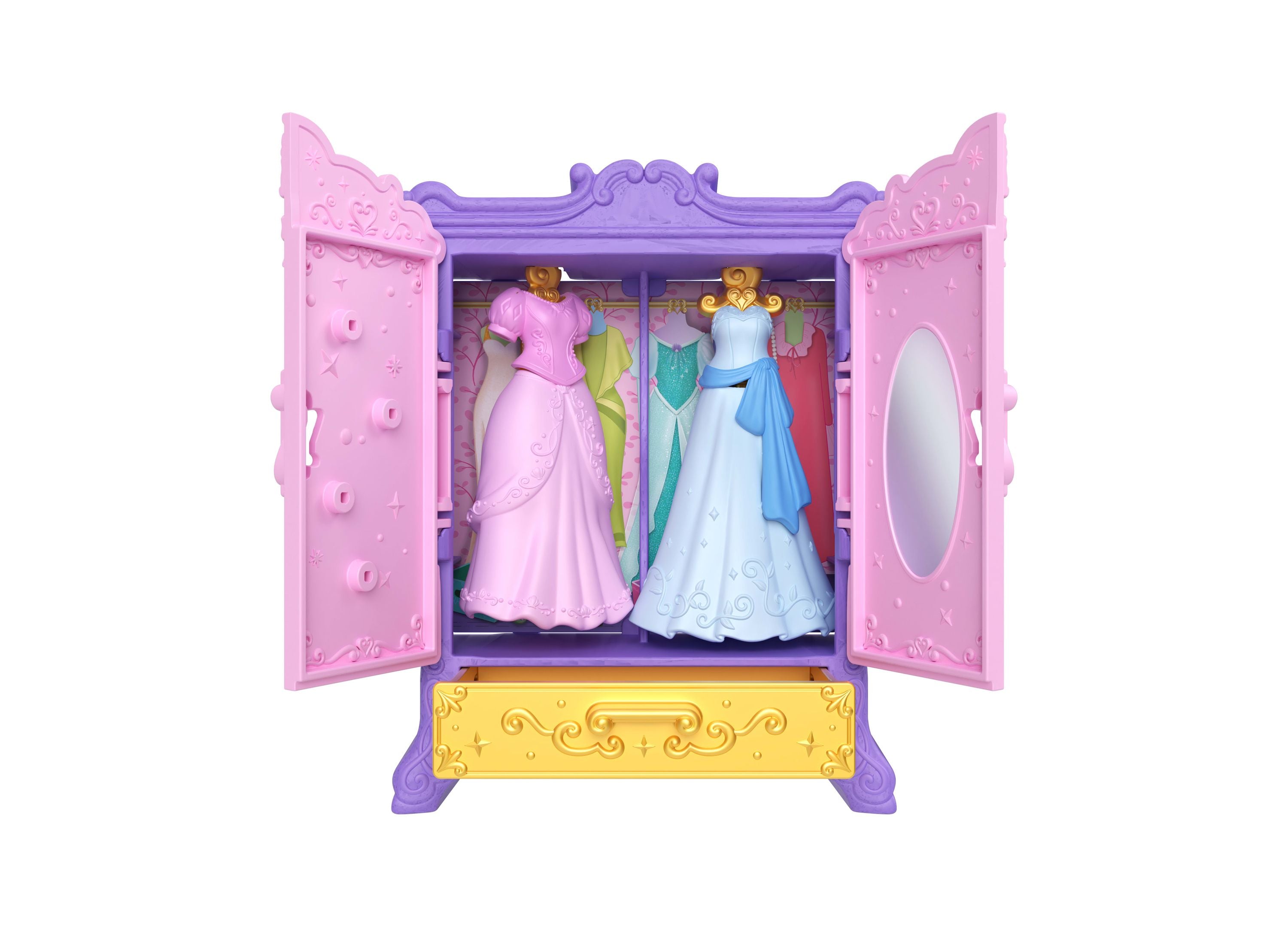 Alternative view of Disney Princess Royal Wardrobe Set - Ariel and Tiana Dolls