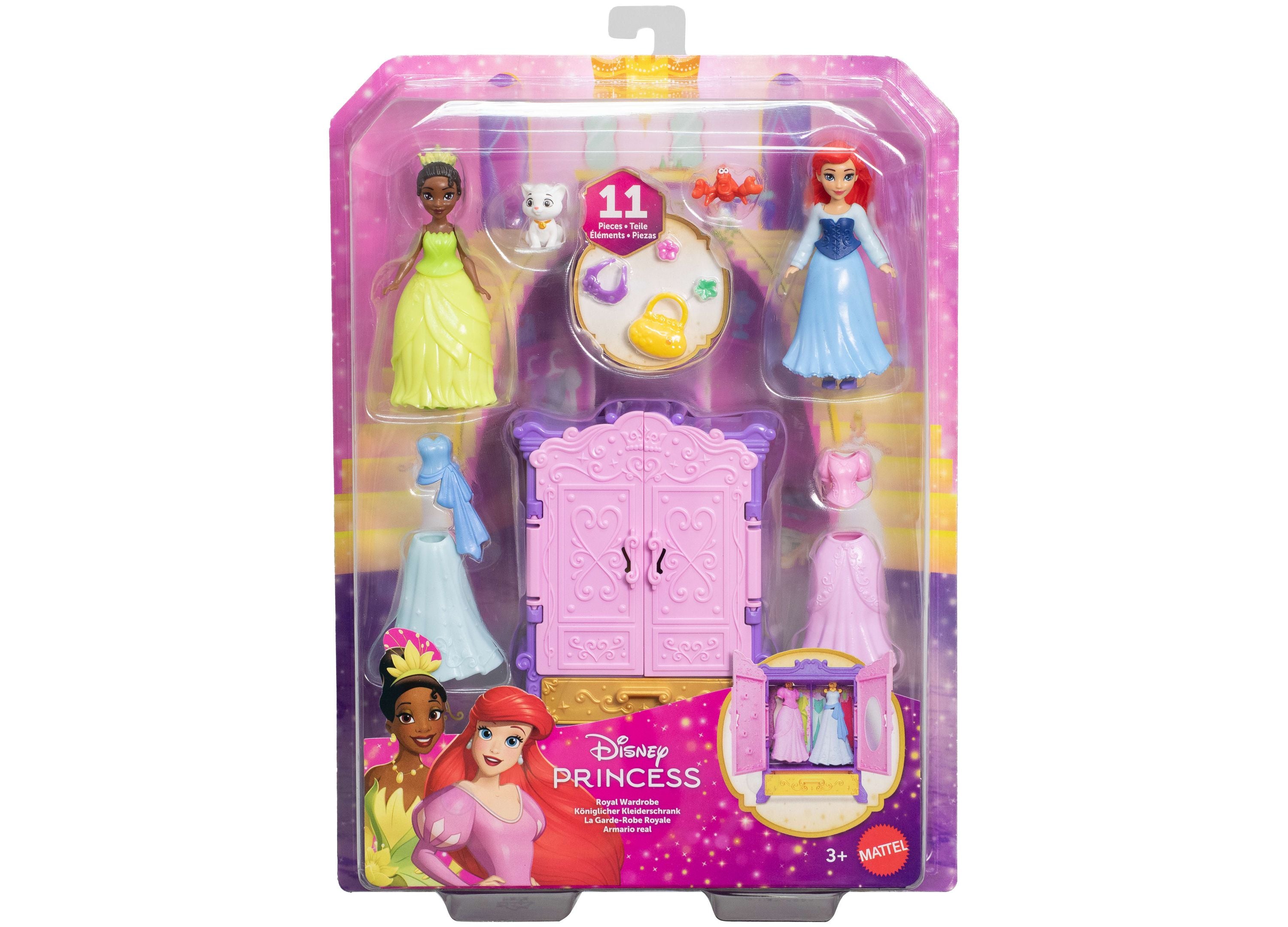 Disney Princess Royal Wardrobe Set - Ariel and Tiana Dolls - Image 3