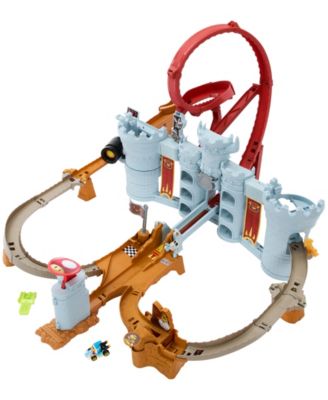 Alternative view of Hot Wheels Mario Kart Bowser's Castle 1:64 Scale Track Set with Kamek Vehicle
