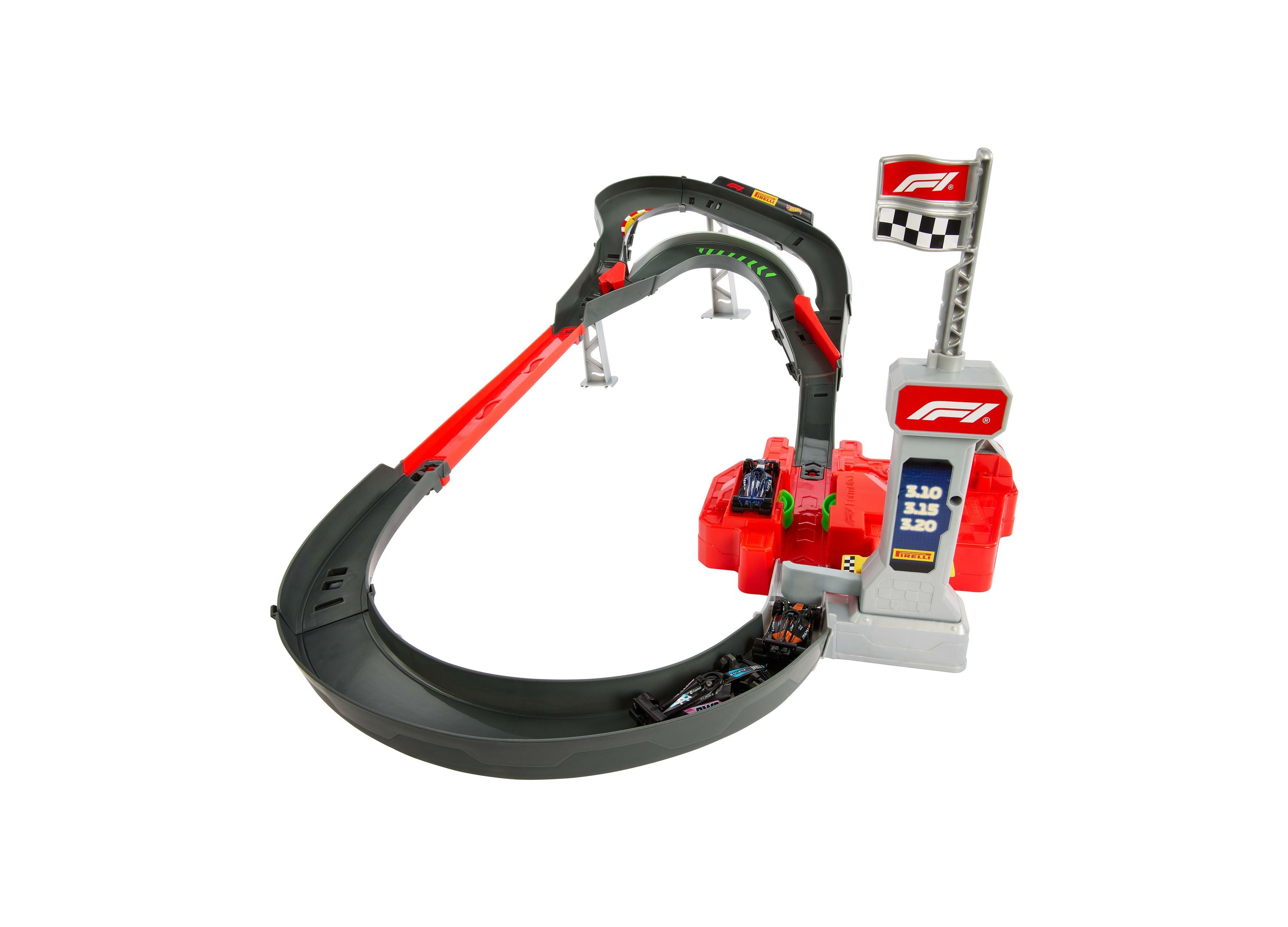 Alternative view of Hot Wheels 1:64 Racing Formula 1 Sprint Race Circuit Track Set with Die-Cast Cars