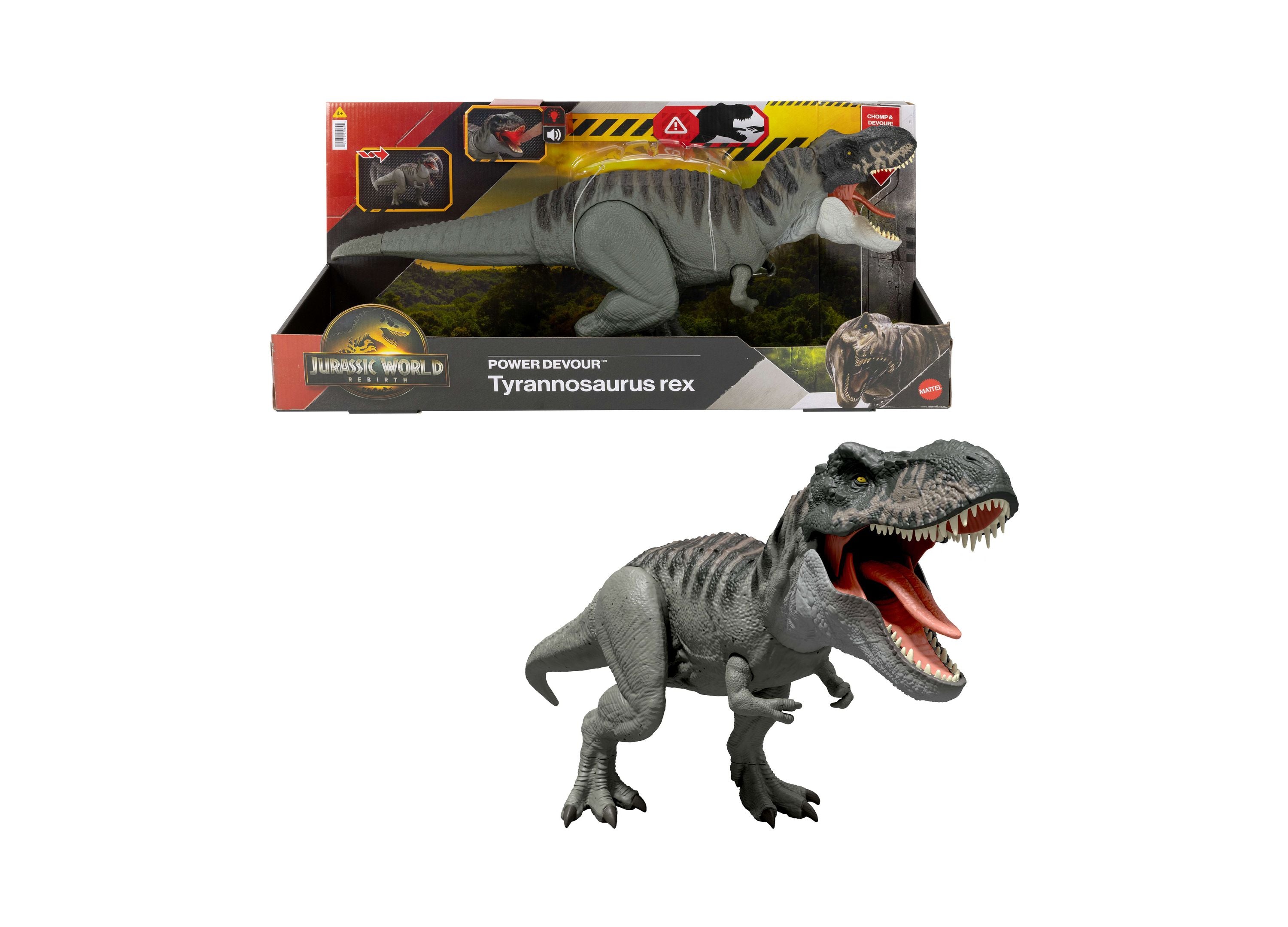 Jurassic World Rebirth Power Devour Tyrannosaurus Rex Dinosaur Figure