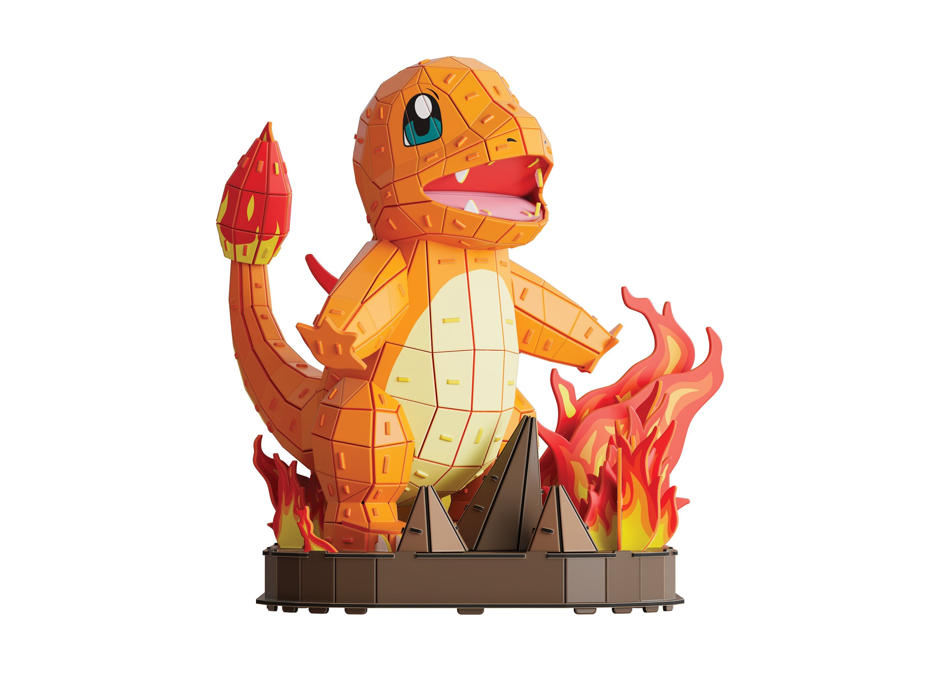 Pokémon Charmander 3D Model Kit - Kanto Starter Collection, 241 Pieces