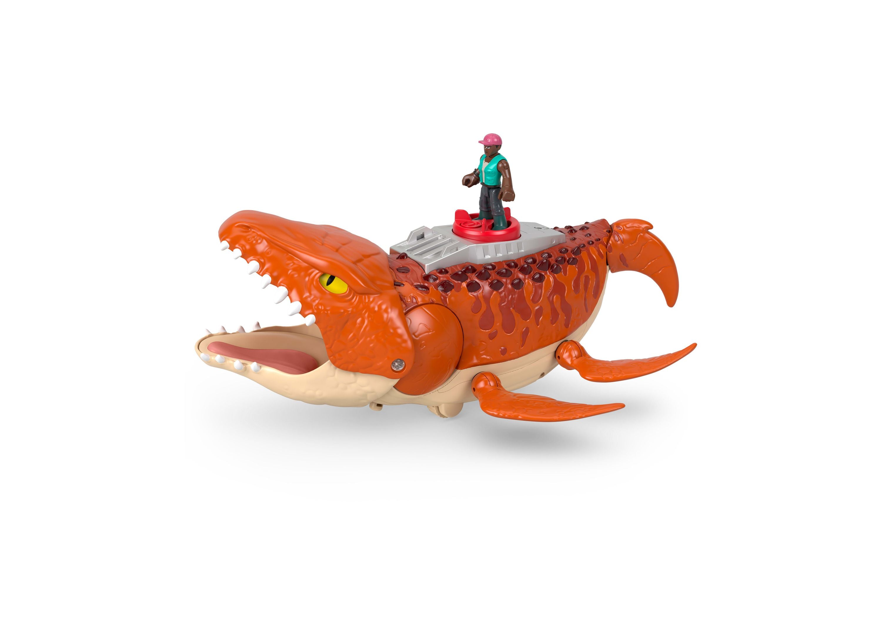 Alternative view of Imaginext Fisher-Price Jurassic World Rebirth Aquachomp Mosasaurus Playset