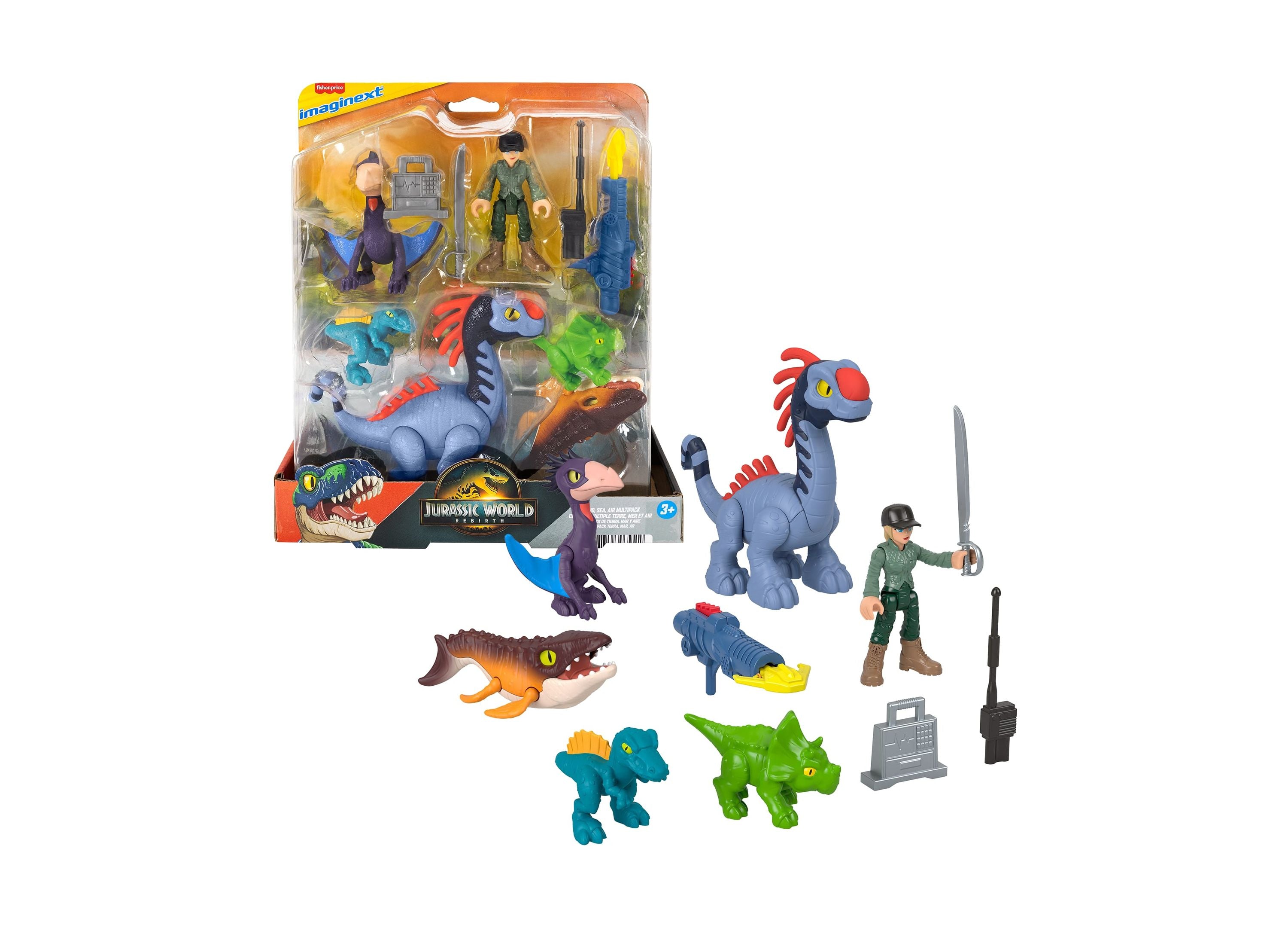 Imaginext Fisher-Price Jurassic World Rebirth Action Figure Set