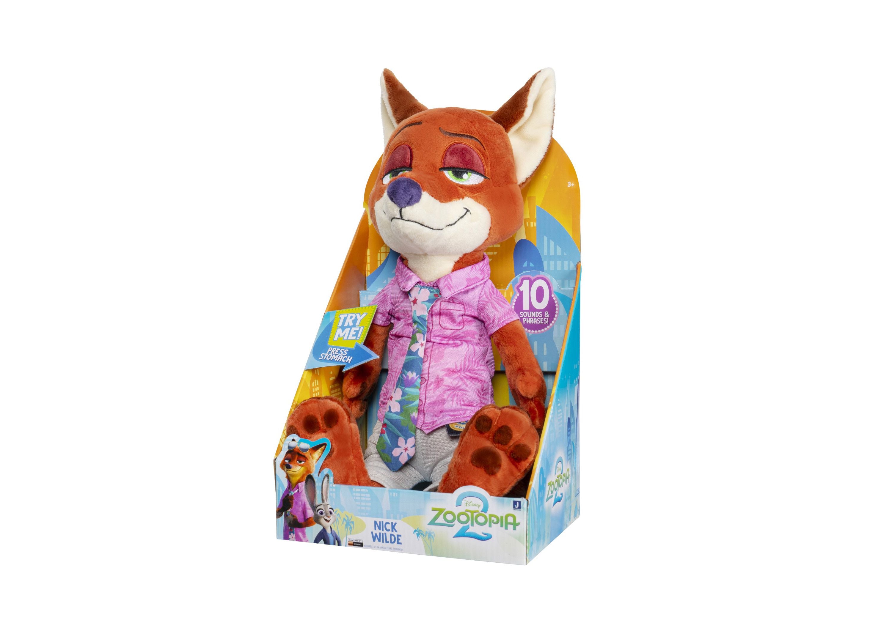 Zootopia 14 Inch Talking Nick Wilde Plush Toy - Image 9