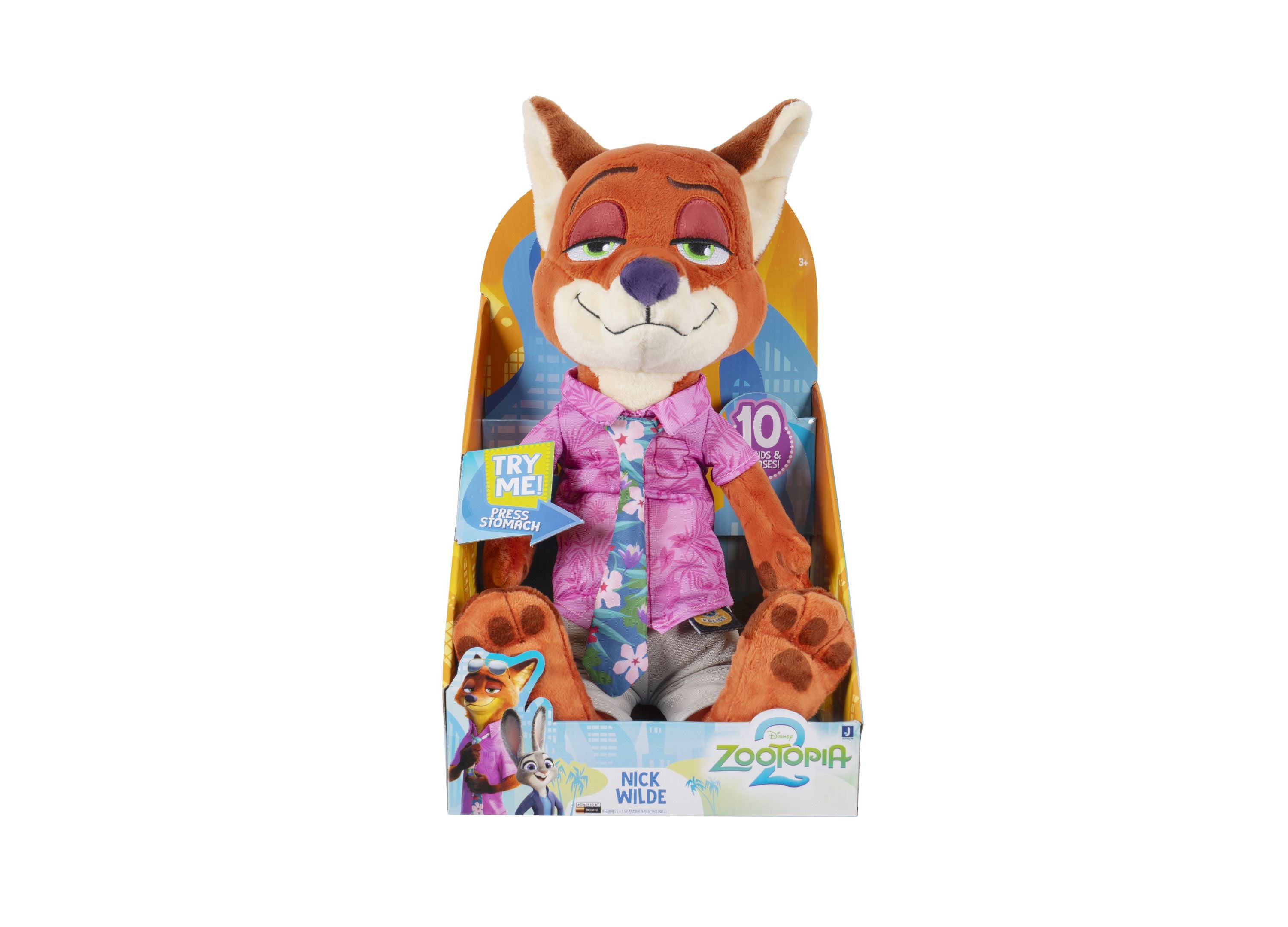 Zootopia 14 Inch Talking Nick Wilde Plush Toy