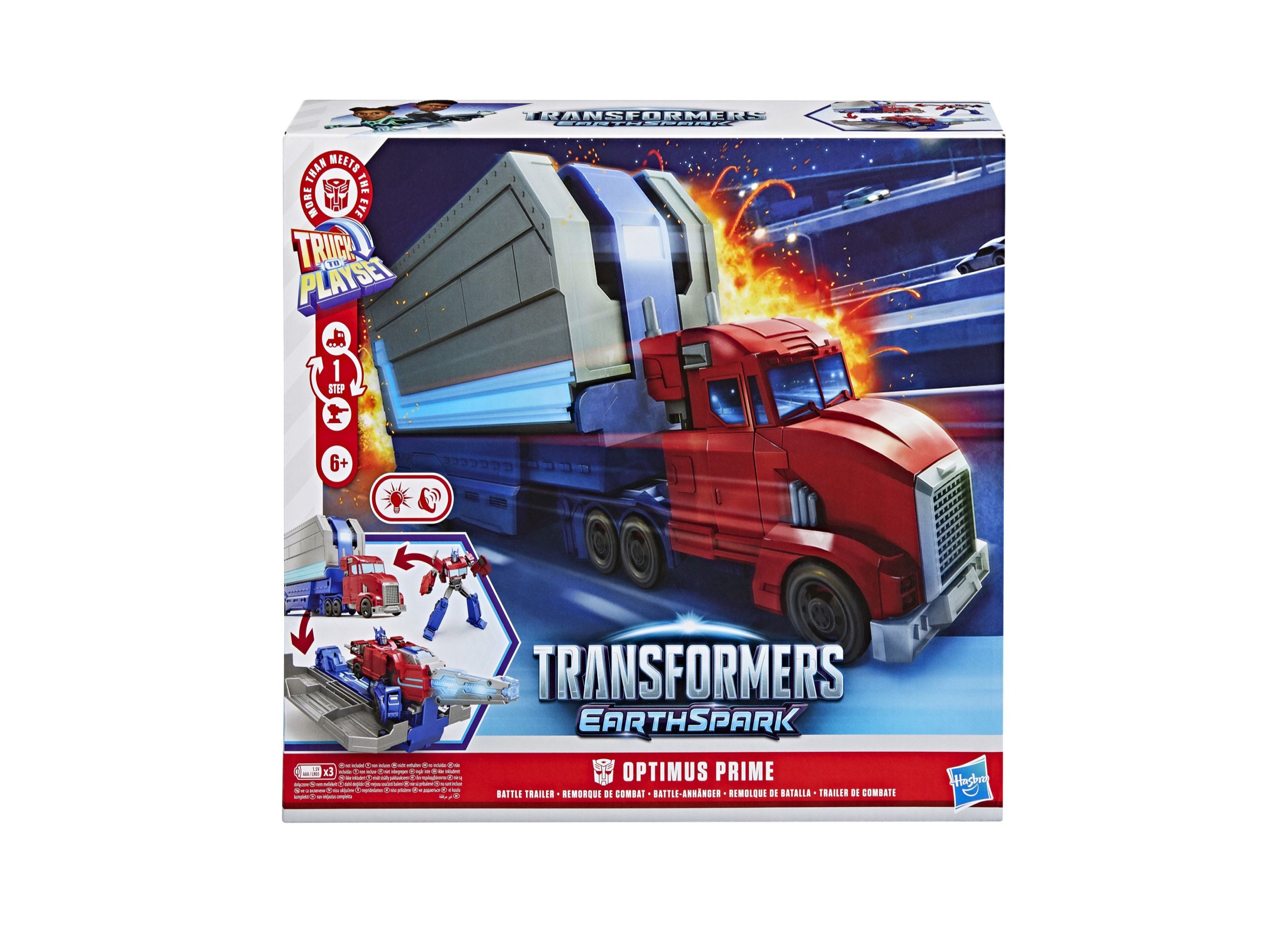 Transformers EarthSpark Optimus Prime Battle Trailer - Interactive Playset - Image 3