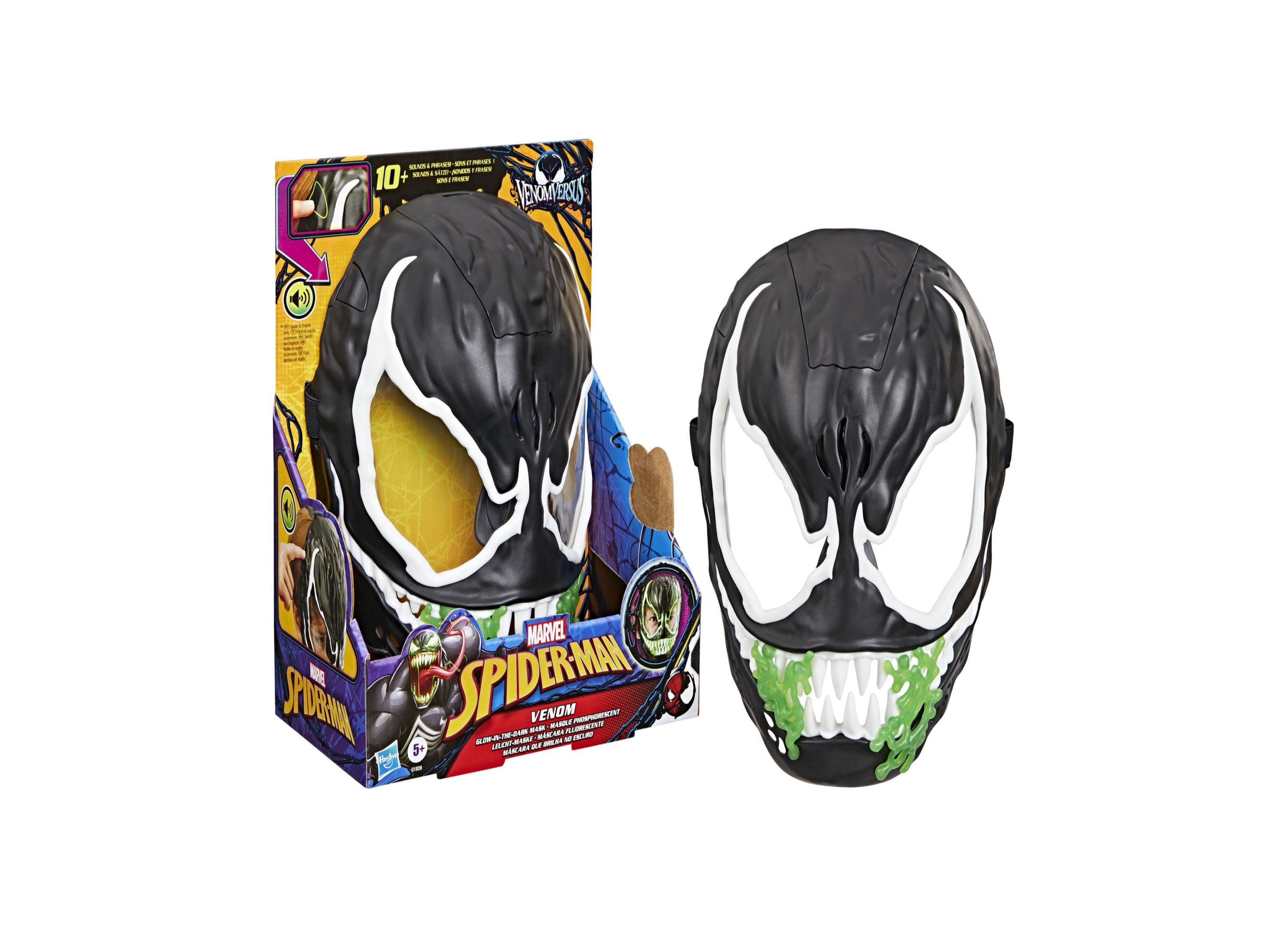 Spider-Man Marvel Venom Versus Mask - Glow-in-the-Dark Features