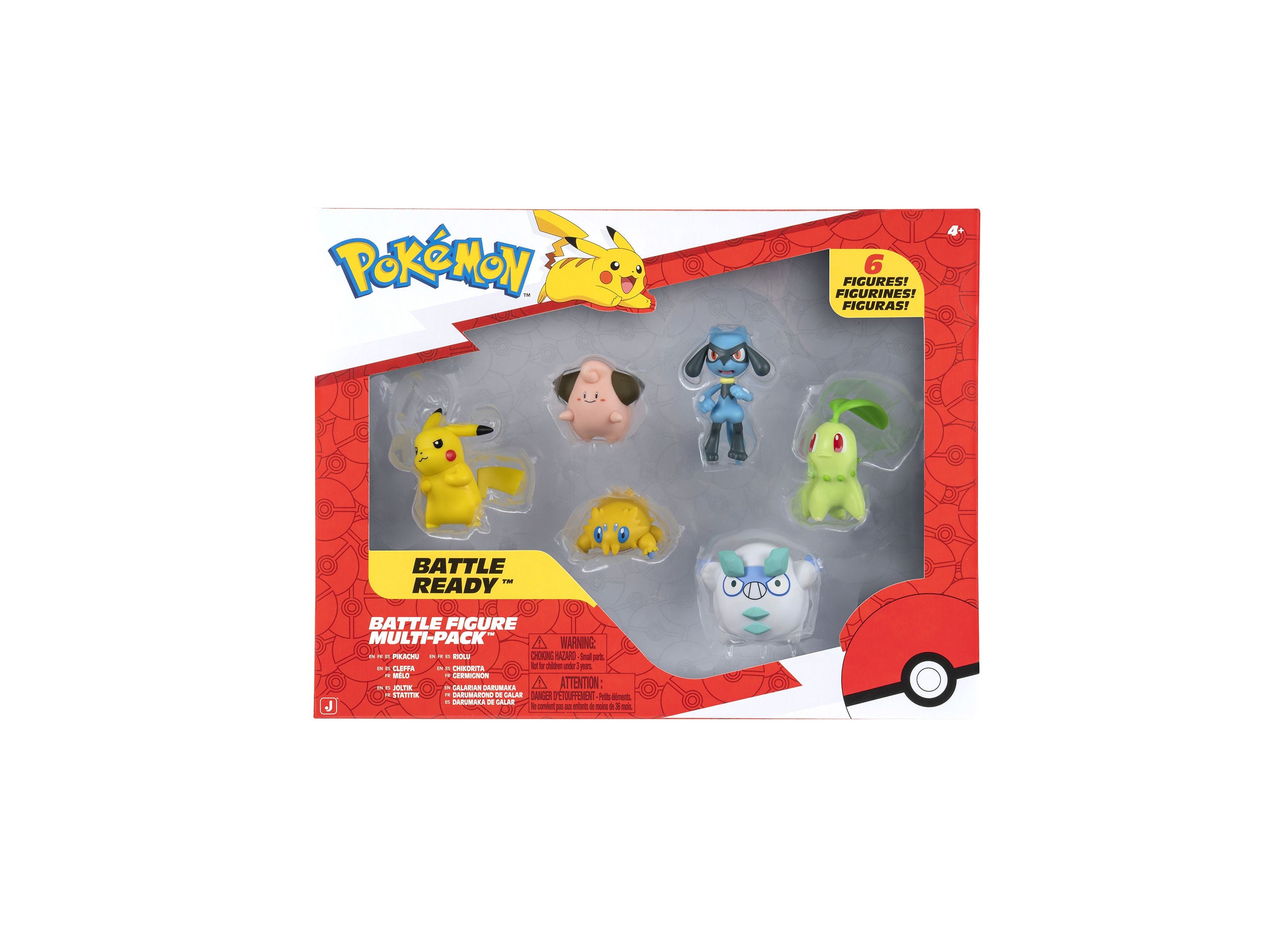 Pokémon Battle Figures 6-Pack Dynamic 2-Inch Collectibles - Pikachu & Friends