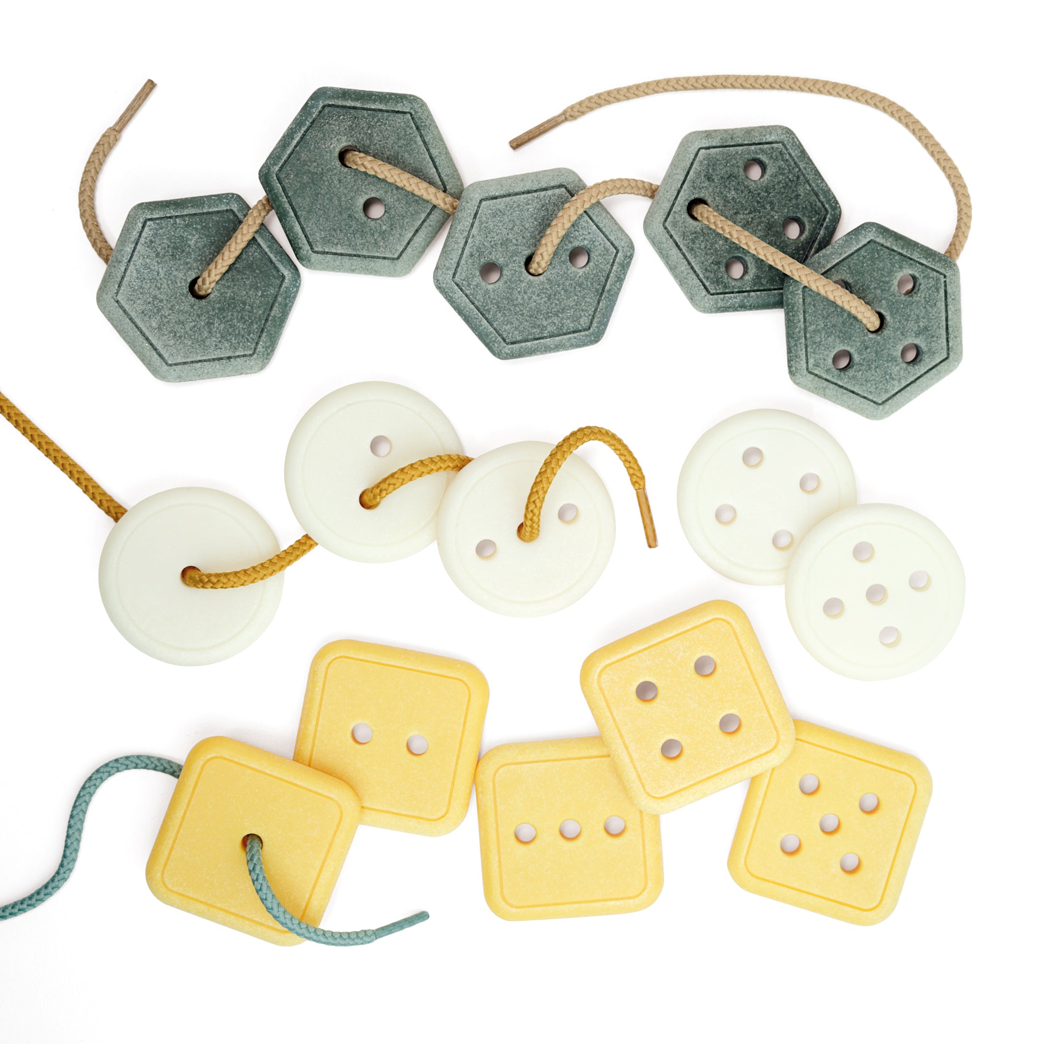 Yellow Door Count & Thread Stones - Educational Number And Shape Sorting Toy - Image 3