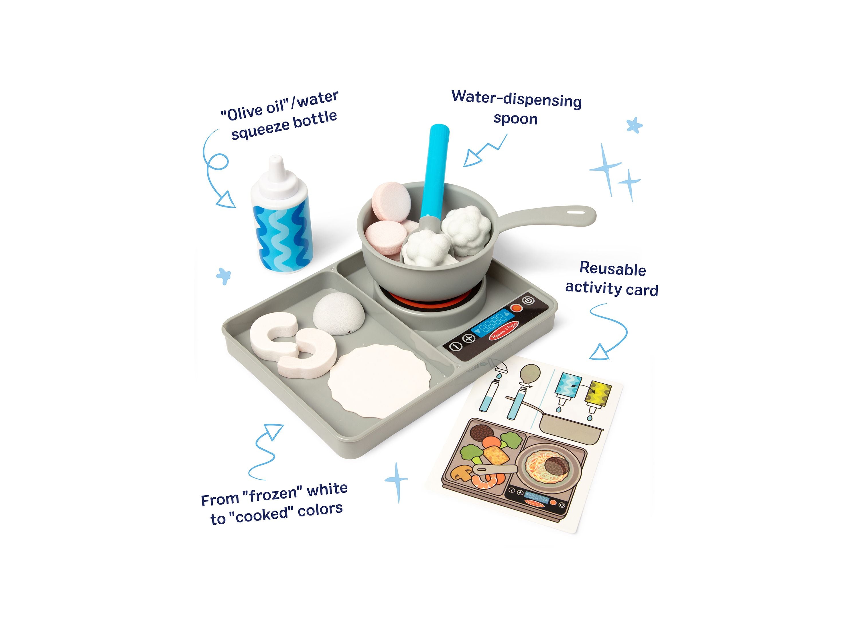 Alternative view of Melissa & Doug Water Wow Simmer & Serve Play Set