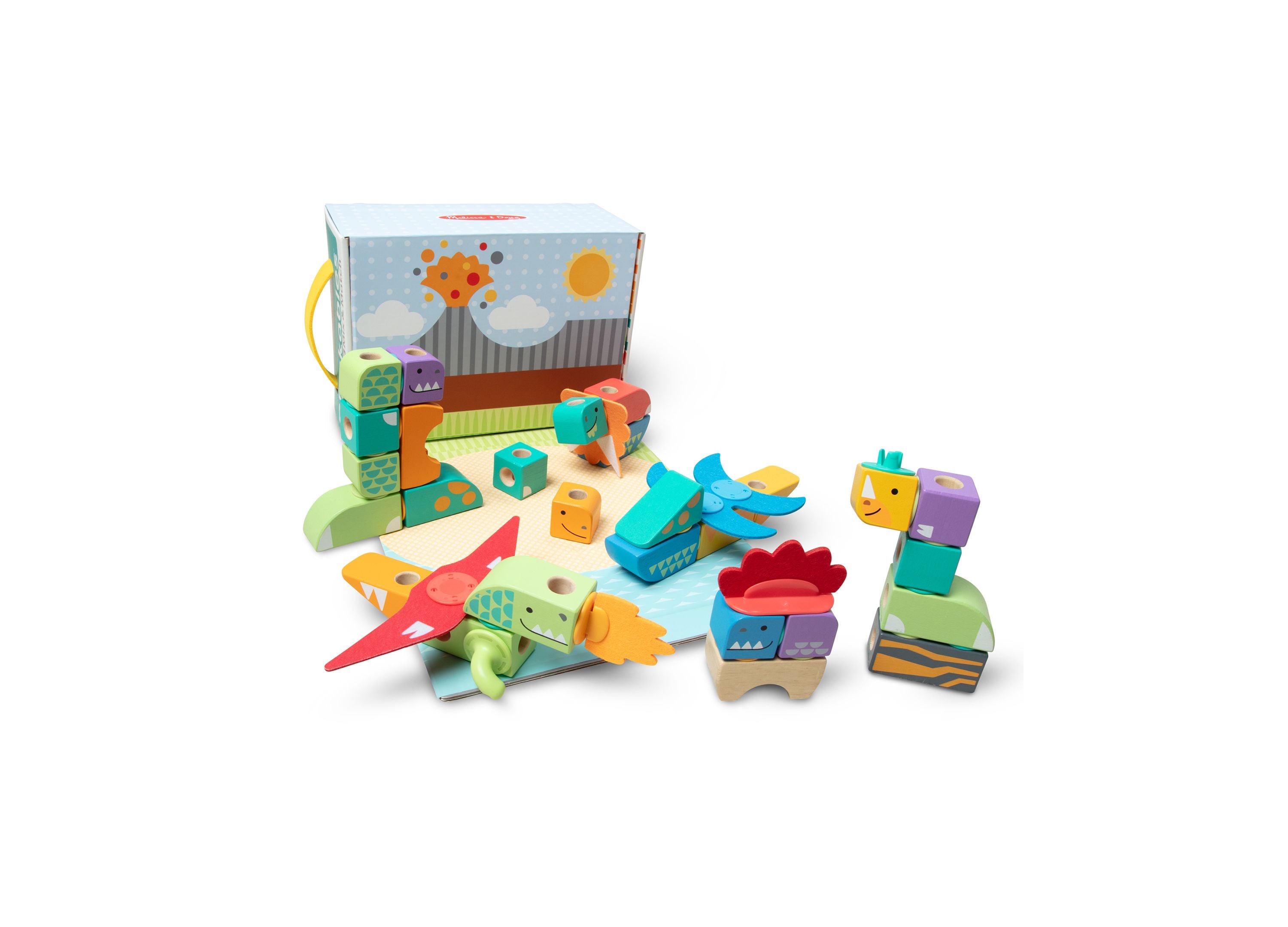 Melissa & Doug Dinosaur Blockables Play Set - 69 Pieces - Image 5