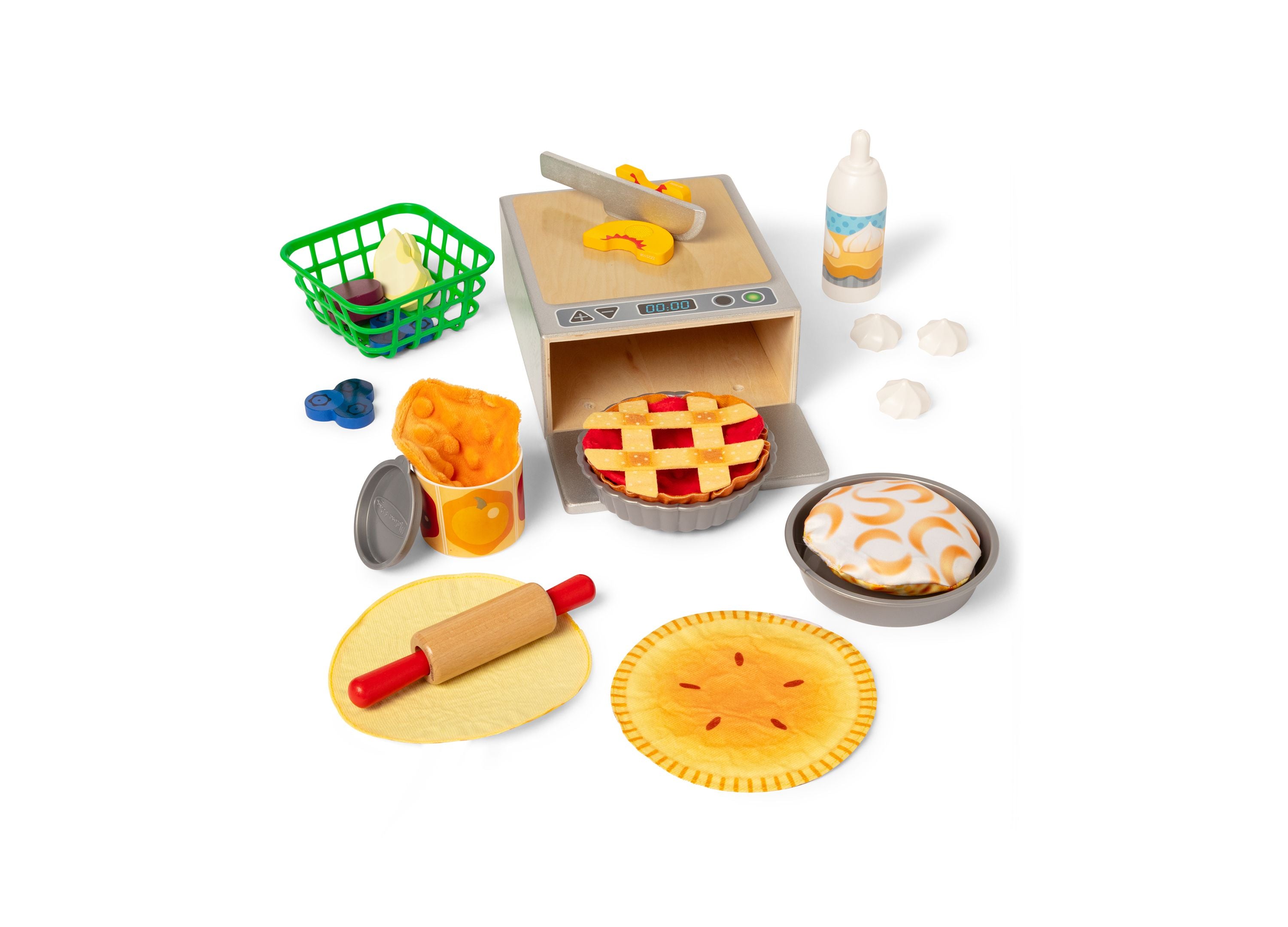 Melissa & Doug Doughlicious Cook, Bake & Serve Pretend Play Set