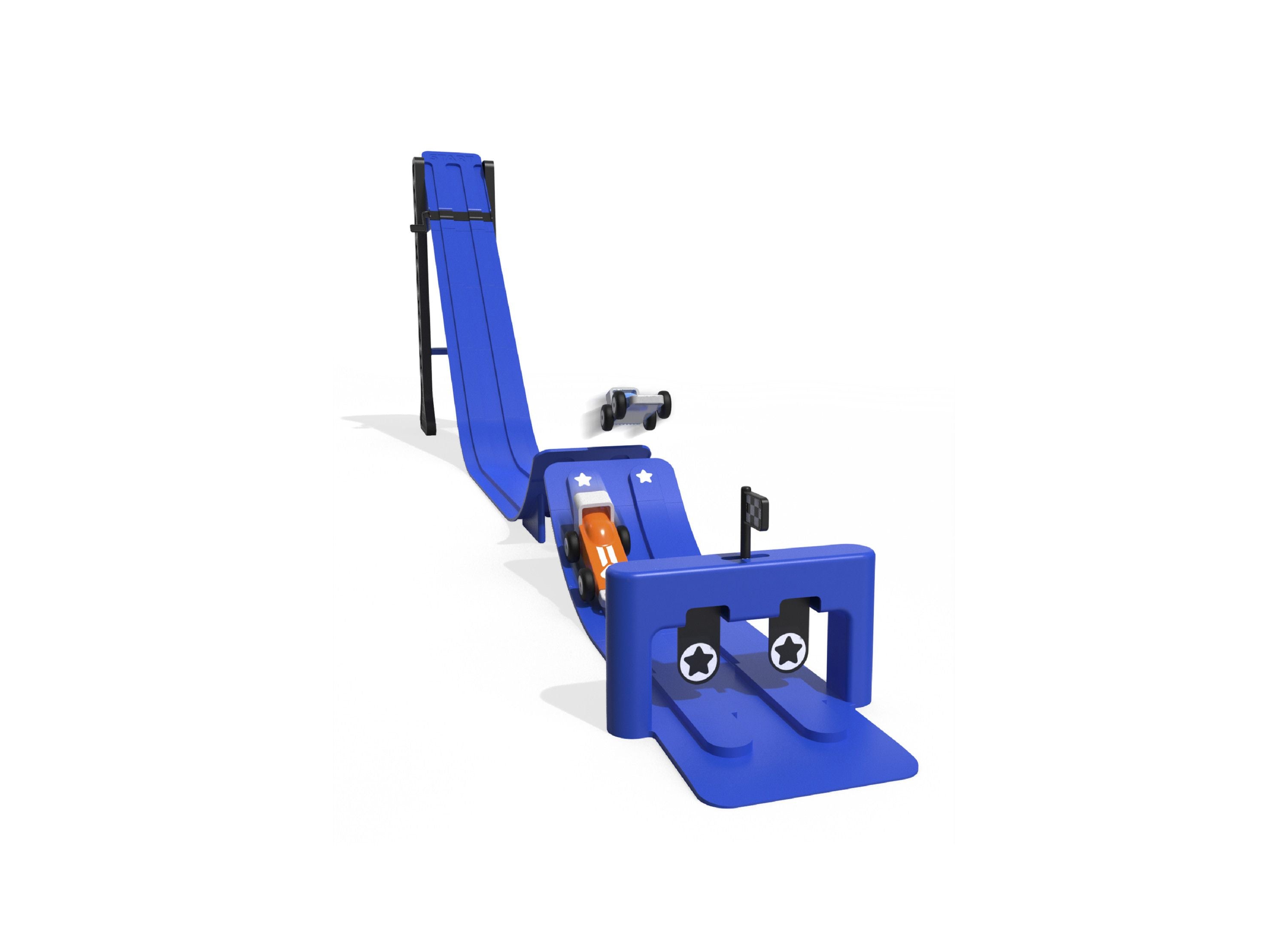 Geoffrey's Toy Box 20-Piece Downhill Derby Racetrack Set