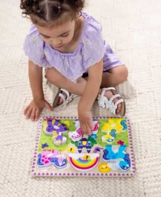 Alternative view of Melissa & Doug Unicorn 6pc Wooden Chunky Puzzle