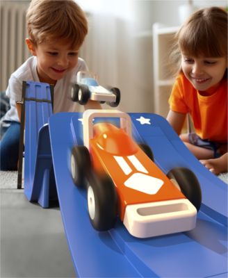 Geoffrey's Toy Box 20-Piece Downhill Derby Racetrack Set - Image 7