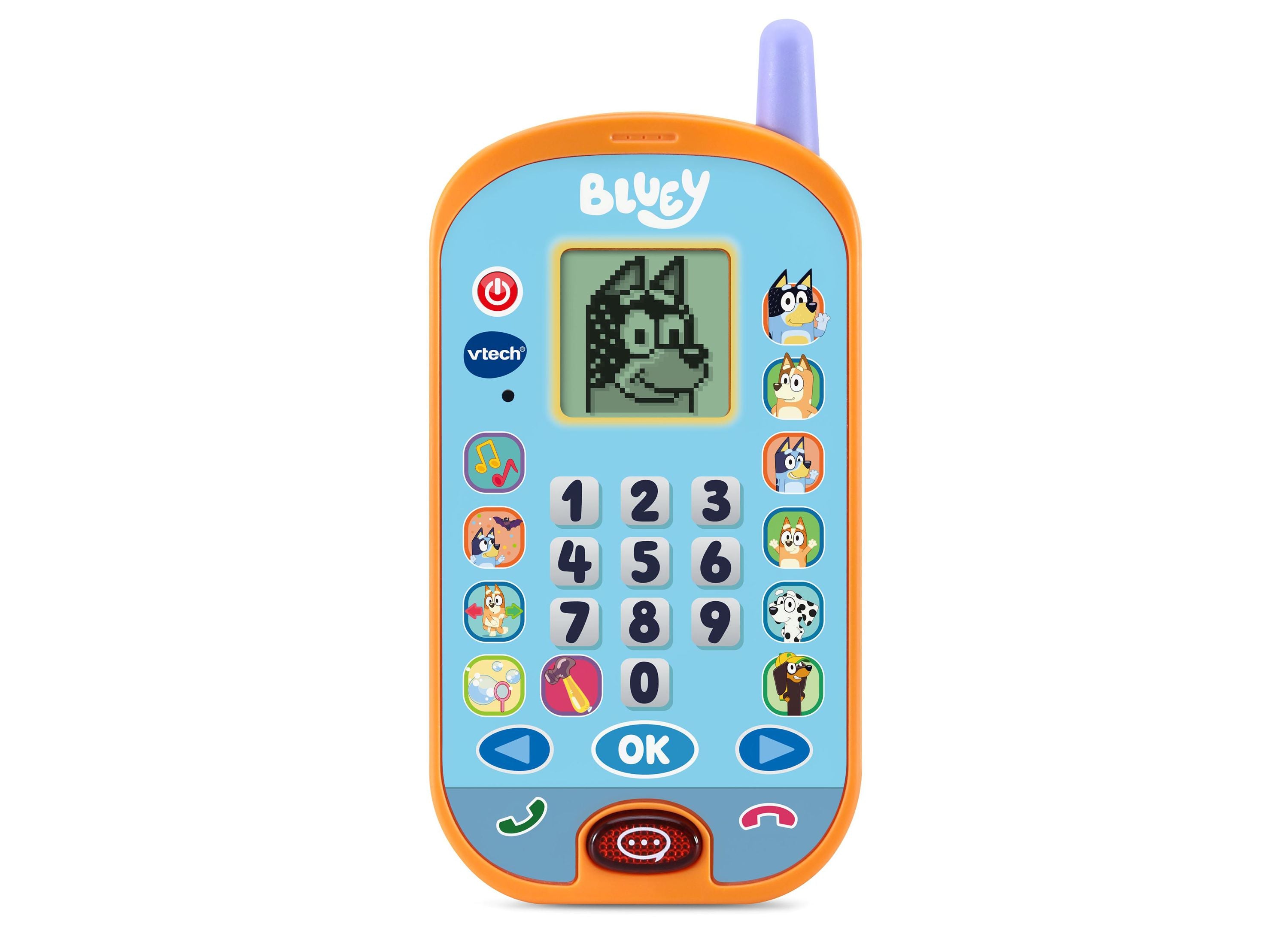 VTech Bluey Ring Ring Phone Interactive Toy - Bluey and Bingo Edition