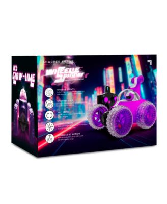 Alternative view of Sharper Image Remote Control Wheelie Spinner Stunt Car Toy - Multicolor