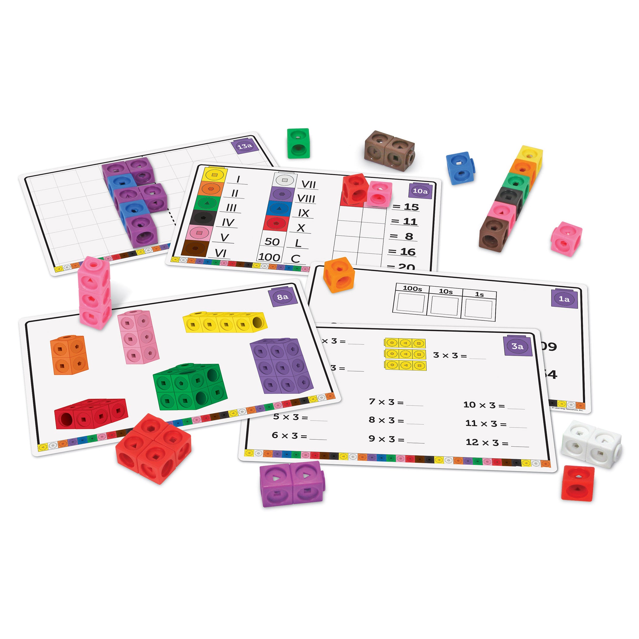 Learning Resources Mathlink Cubes - Early Math Activity Set - 115 Pieces - Image 4